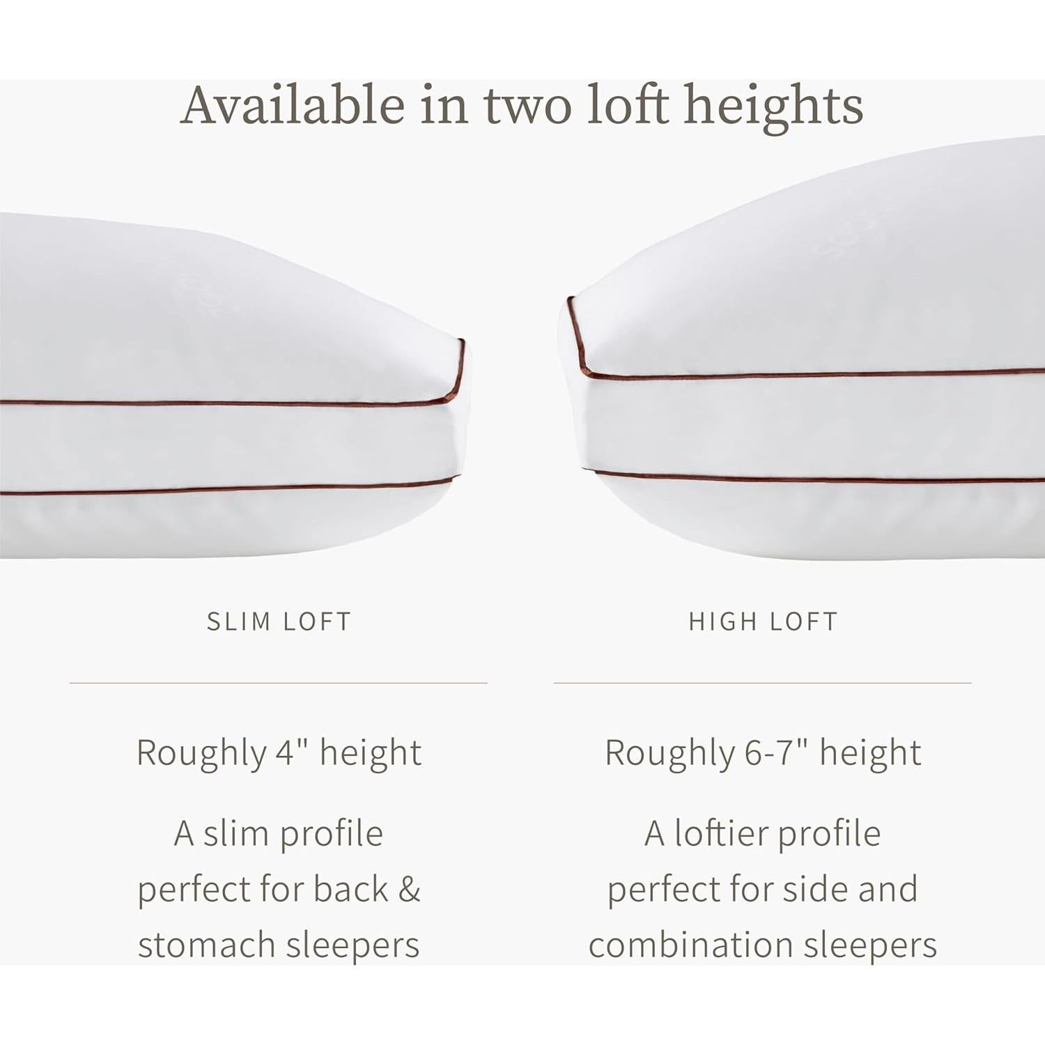 Almohada de Láttex Saatva Rey - Altura Estándar 10 cm - Hipoalergénica