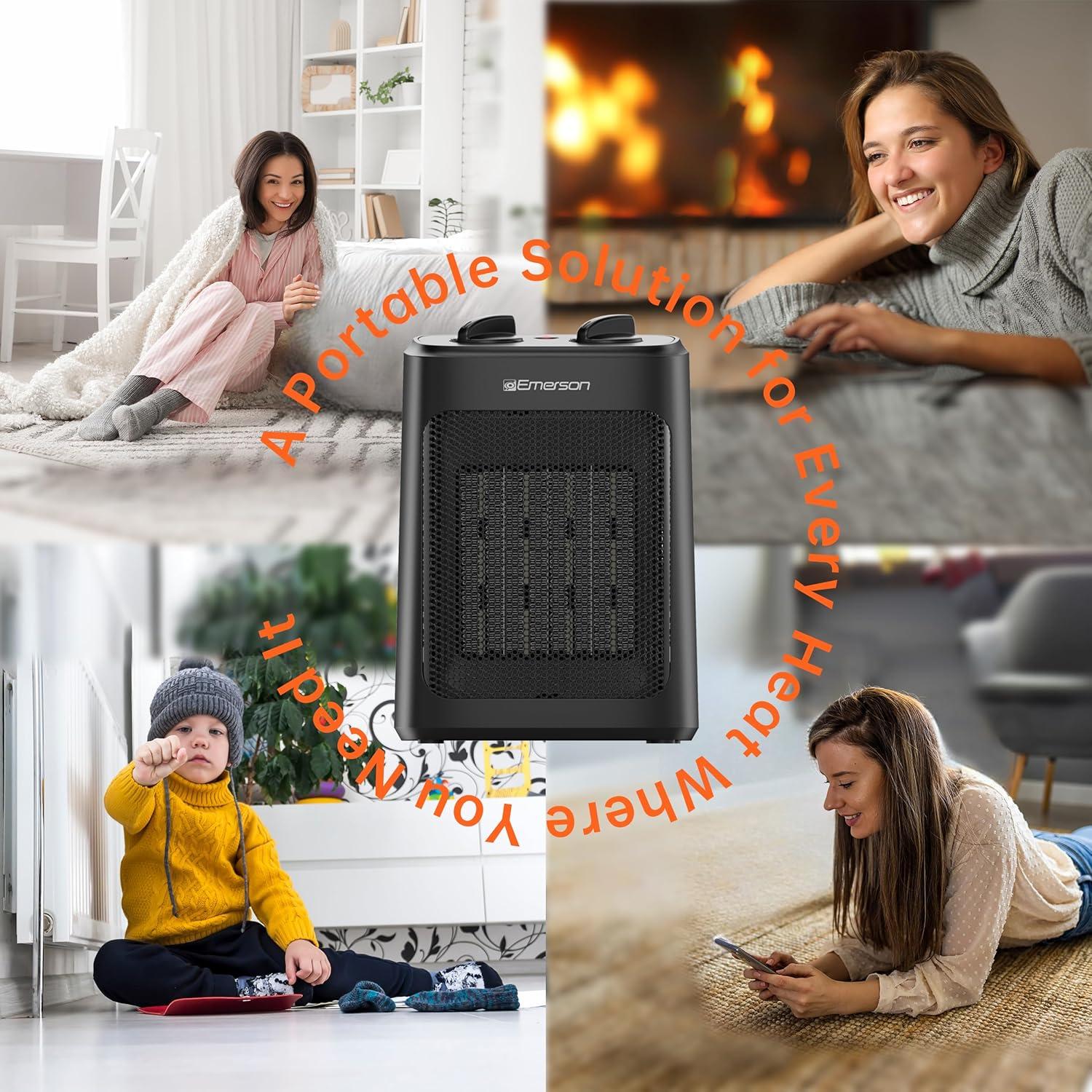 Calentador de Espacio Eléctrico Emerson SH1501 1500W Portátil