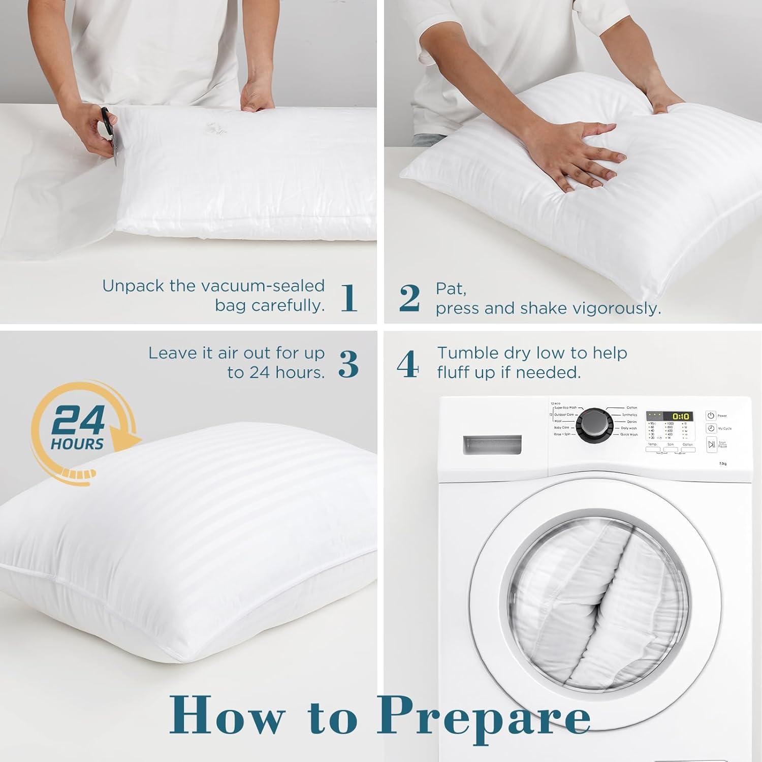 Almohadas Queen Suaves Viewstar - Juego de 2, Alternativa Plumas