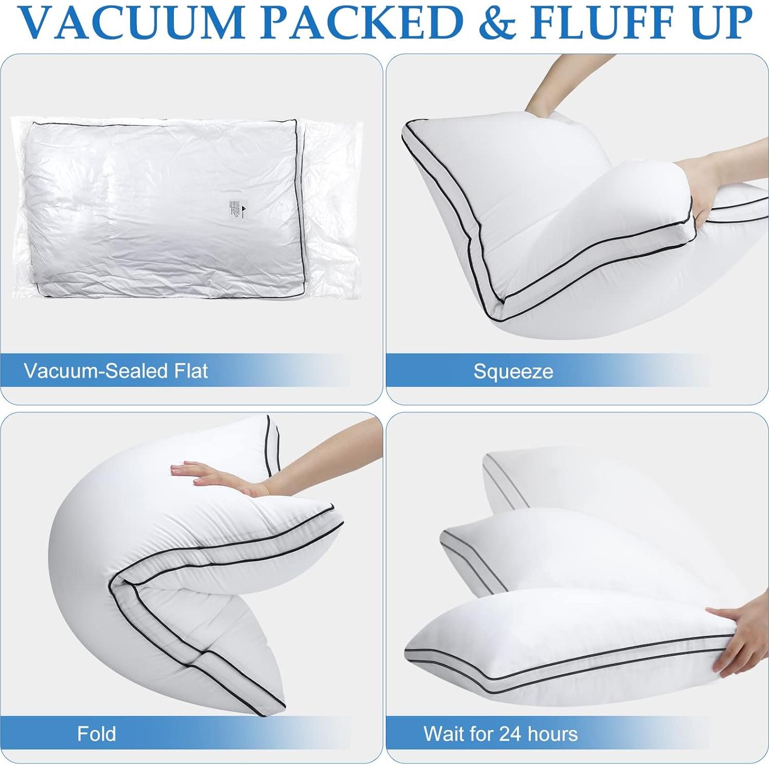 Juego de 2 Almohadas King DolceLuna Suaves y Transpirables