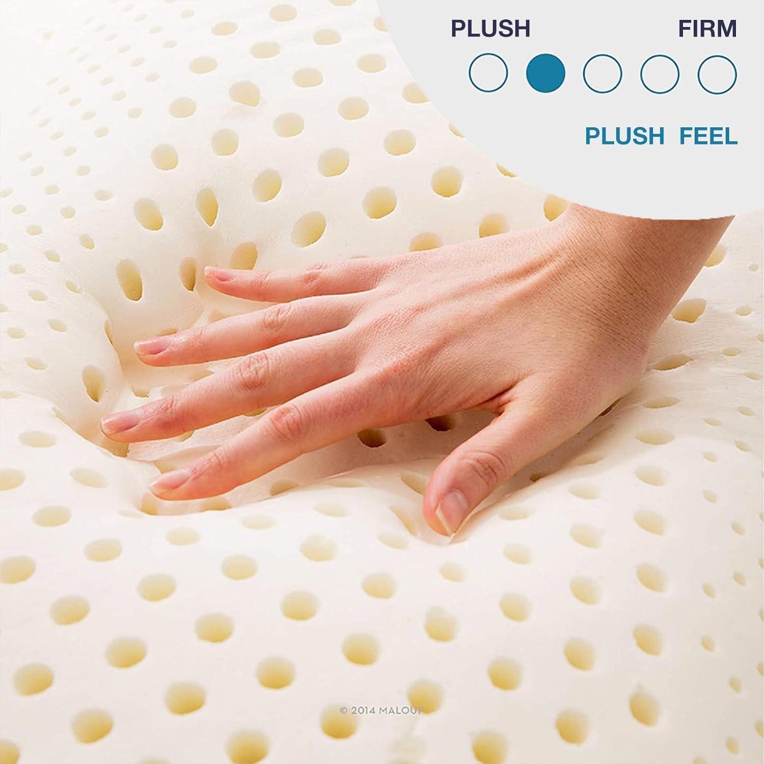 Almohada de látex UPOUEIM Estándar 100% Natural Transpirable