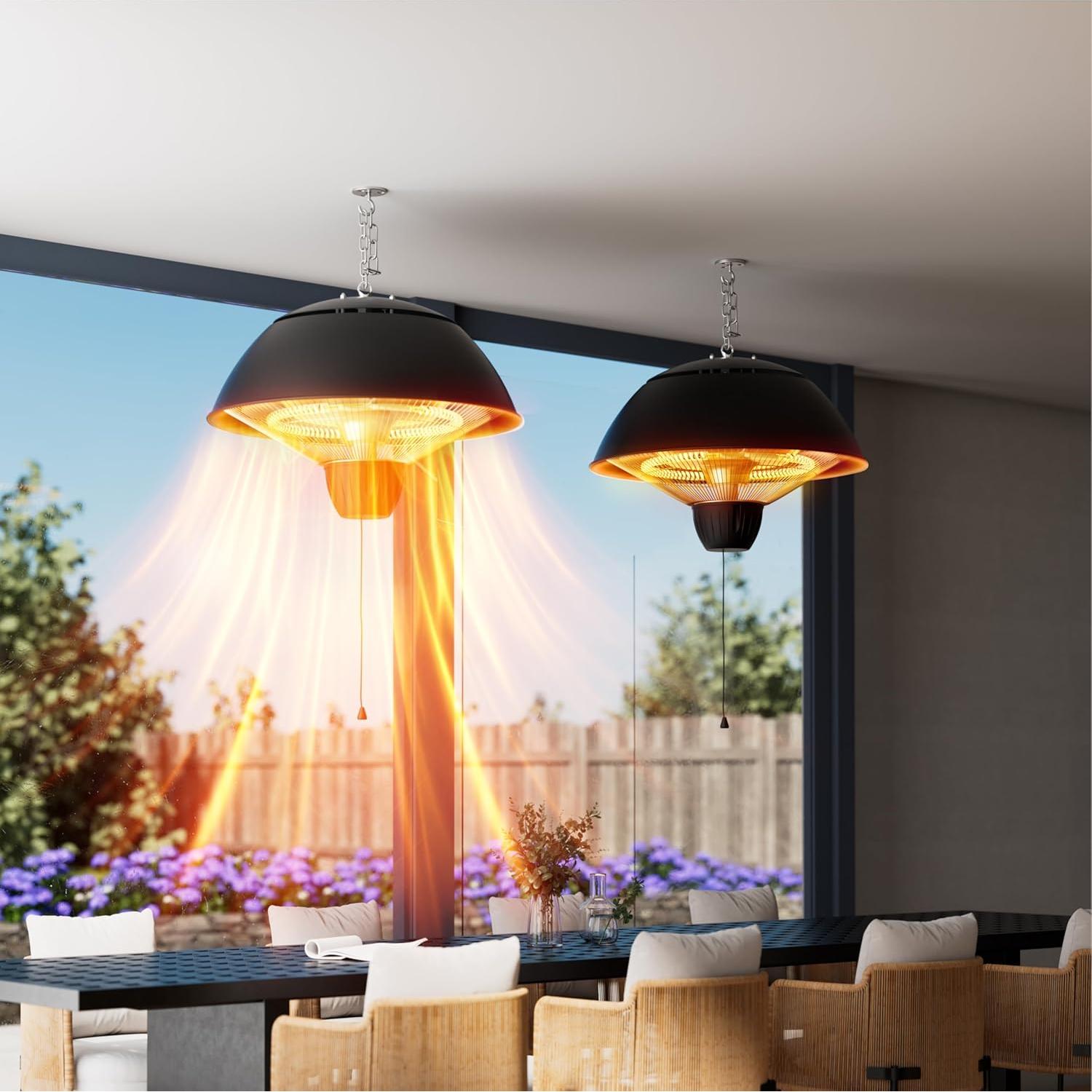 Calentador Eléctrico Infrarrojo Danluke 1500W para Exterior