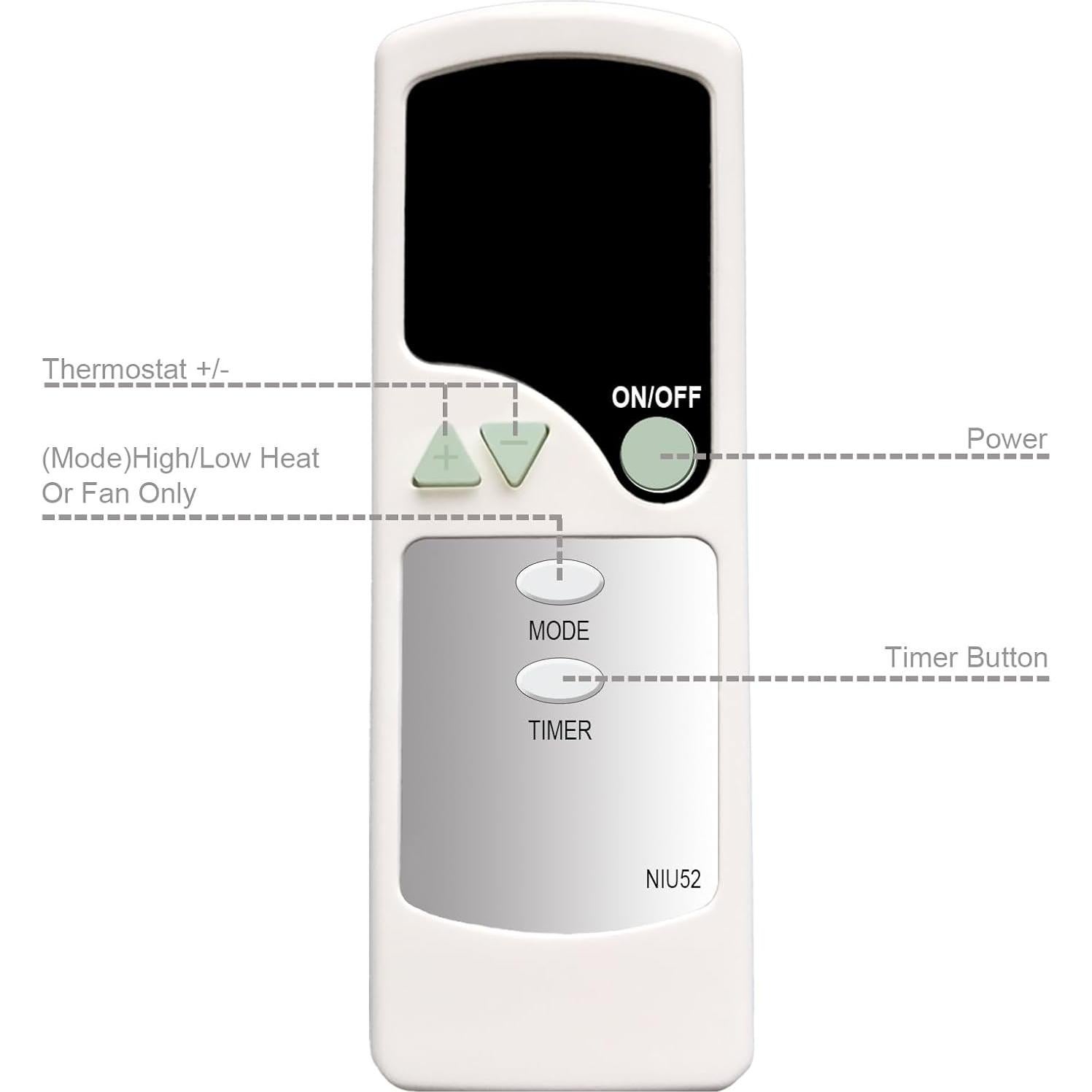 Control Remoto Vornado para Calefactor VMHi600 VMH600 VMH500