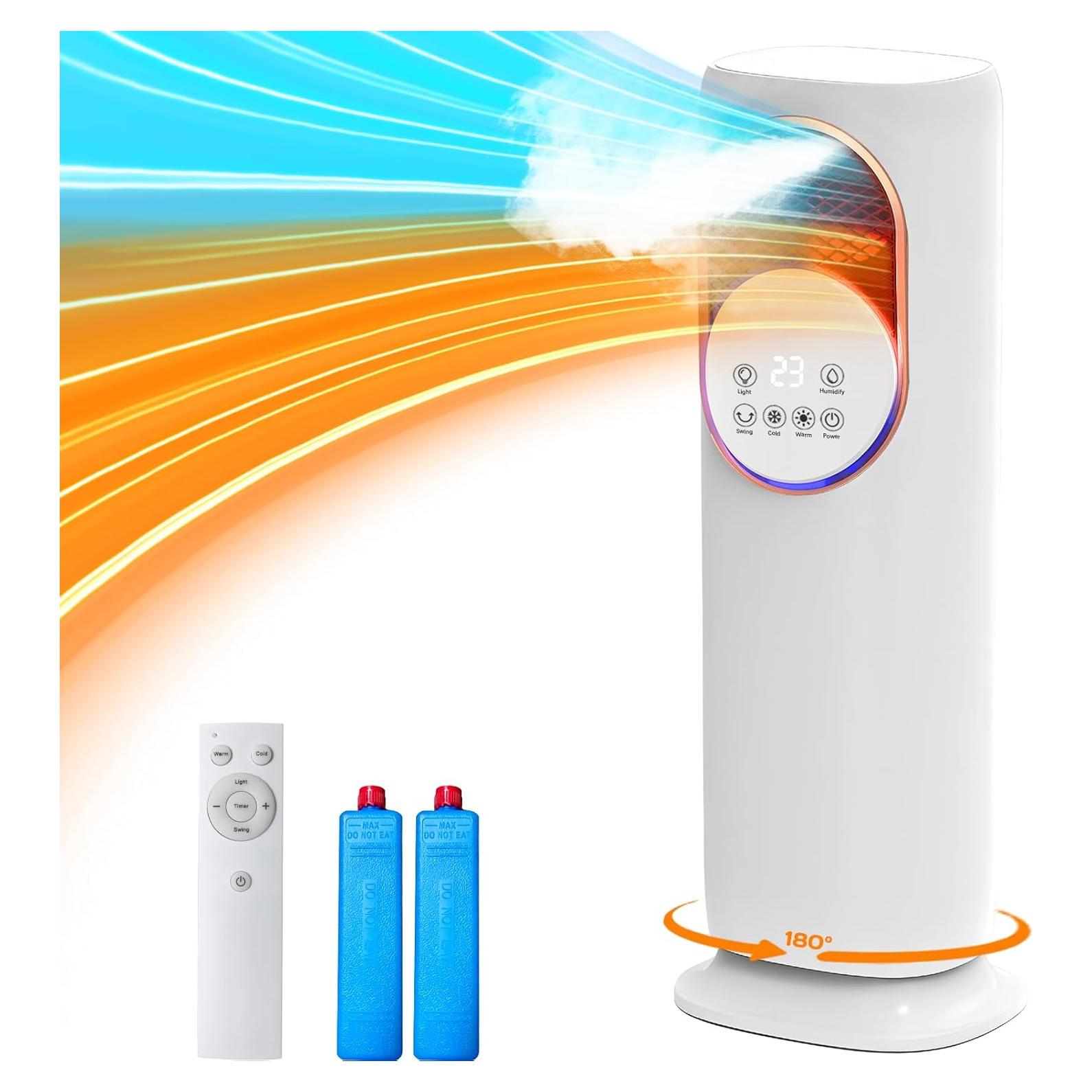 Combo Ventilador y Calefactor XWLAI HF-01 4 en 1 81 cm