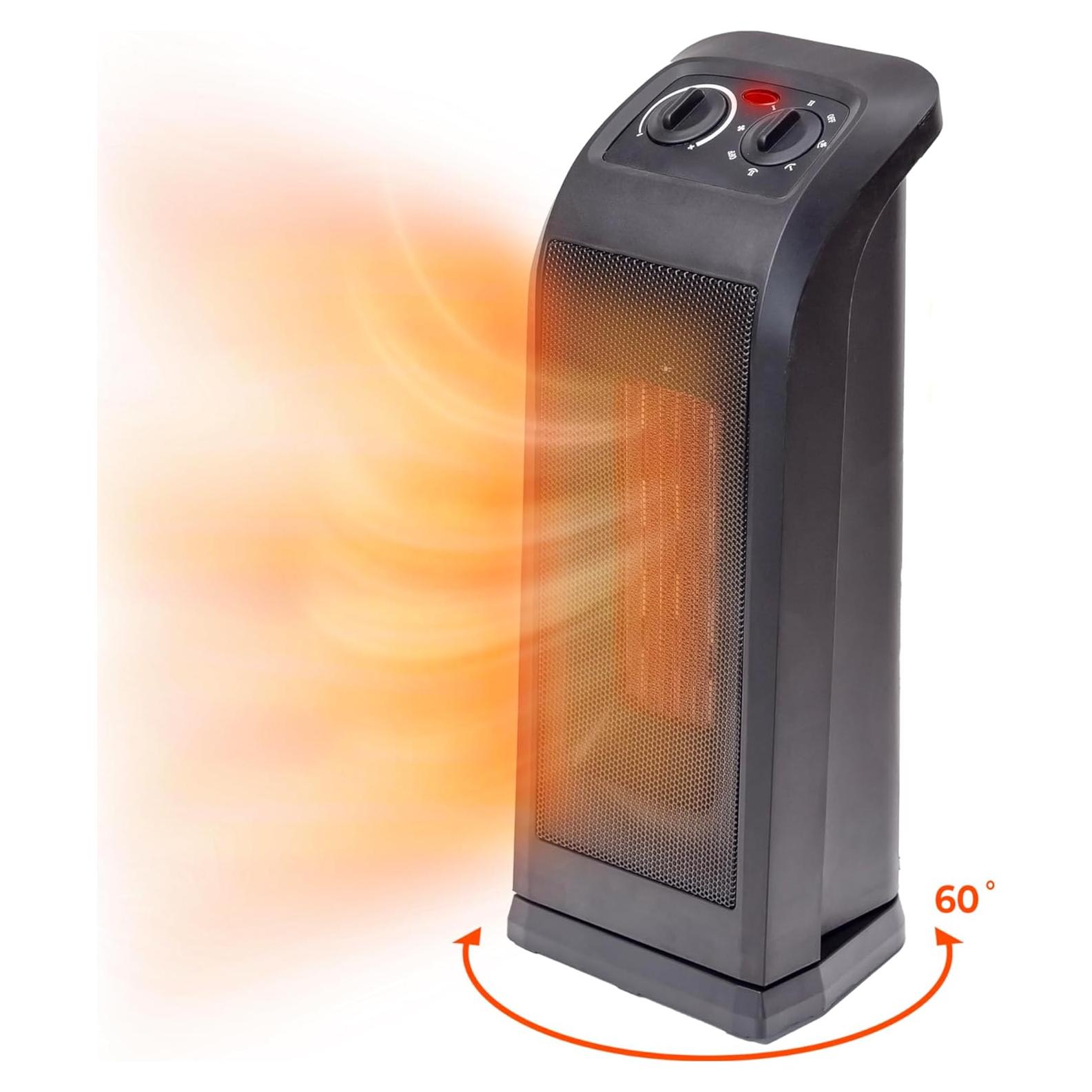 Calentador de Espacio Torre Comfort Zone 1500W Oscilante PTC