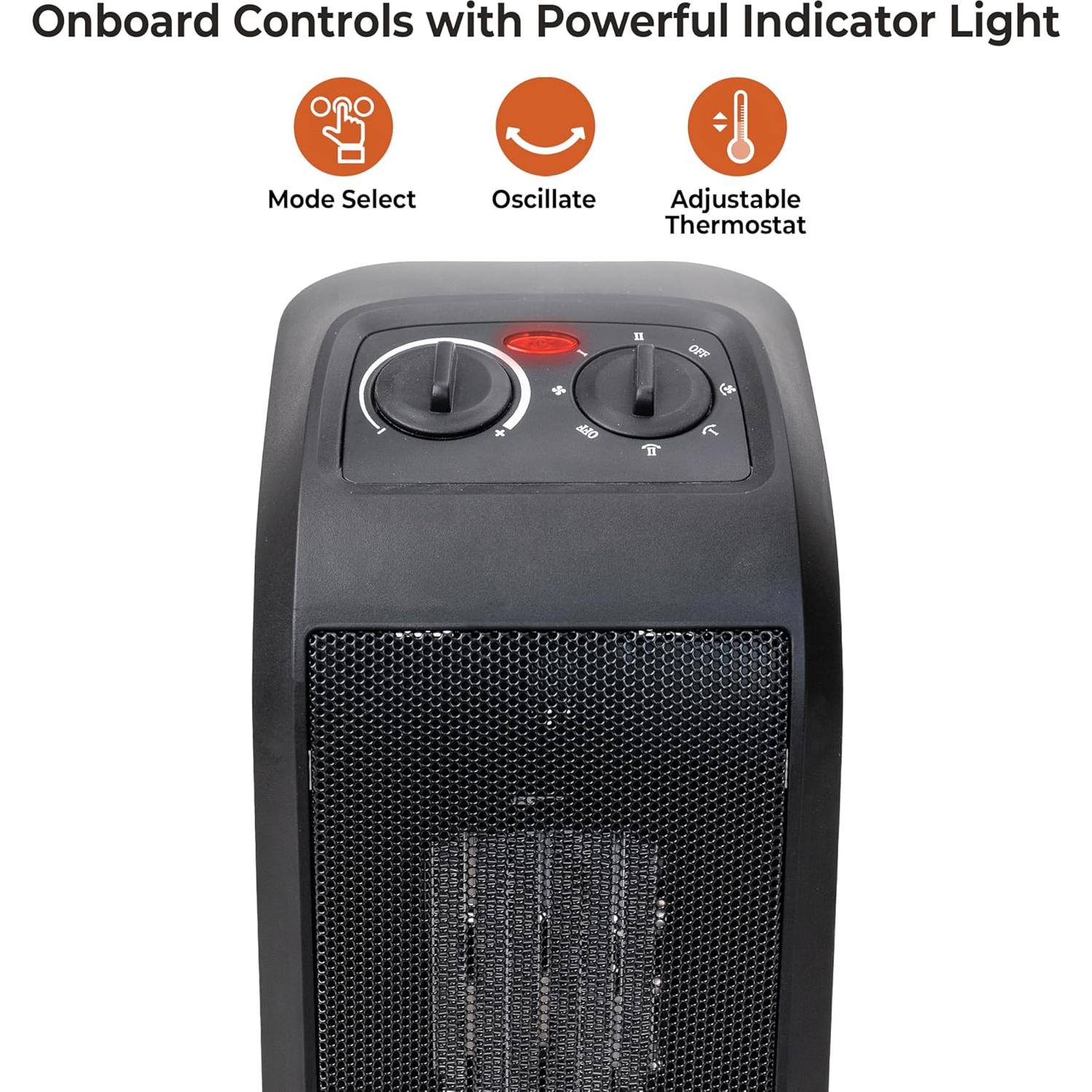 Calentador de Espacio Torre Comfort Zone 1500W Oscilante PTC