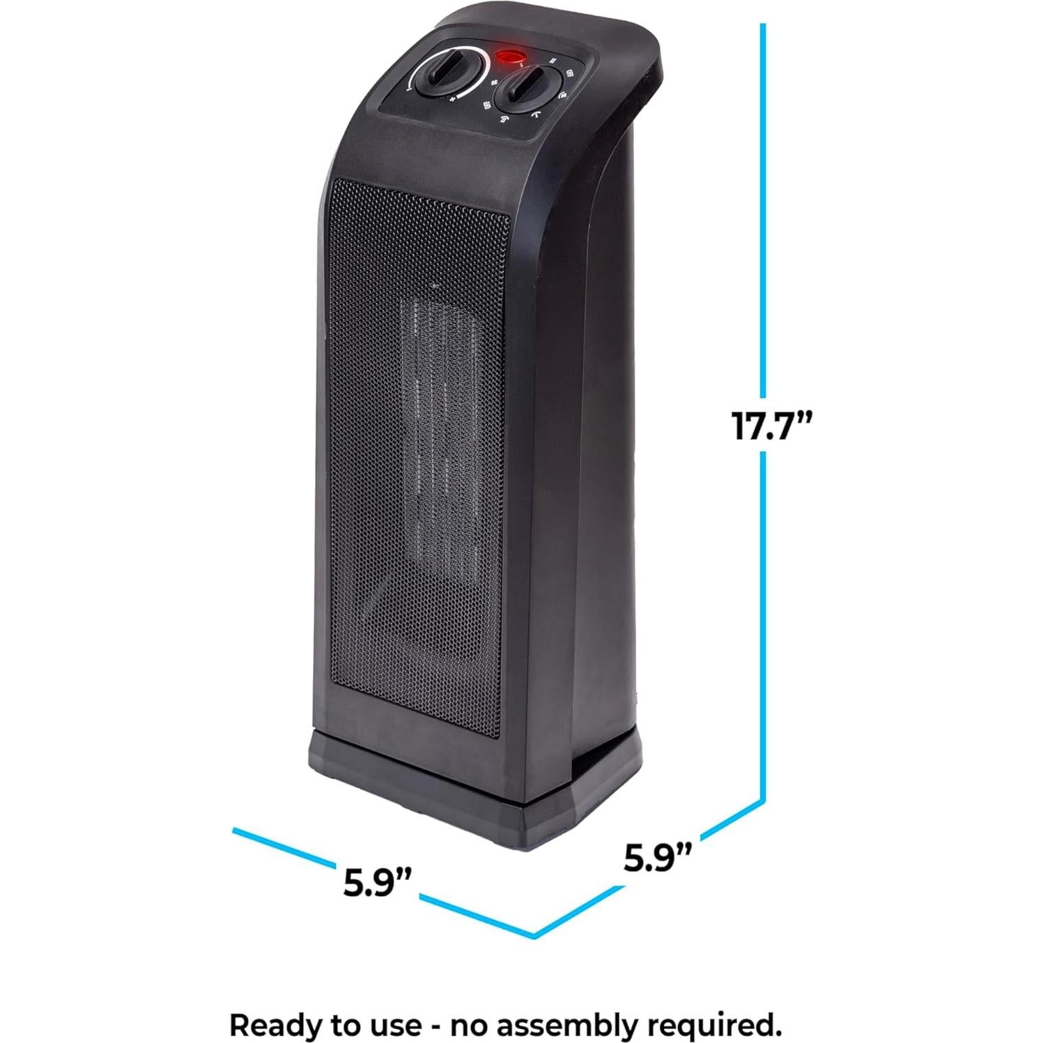 Calentador de Espacio Torre Comfort Zone 1500W Oscilante PTC