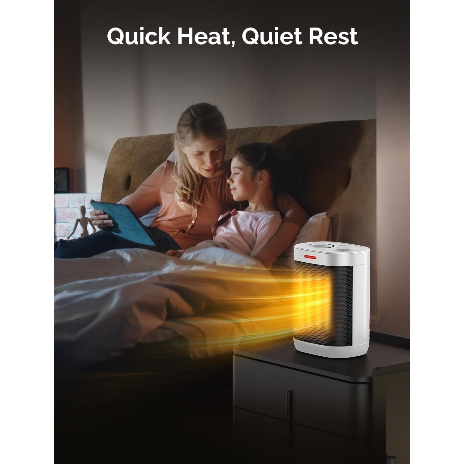 Calentador de Espacio Eléctrico Pereysi PTC-SH009 1500W Blanco