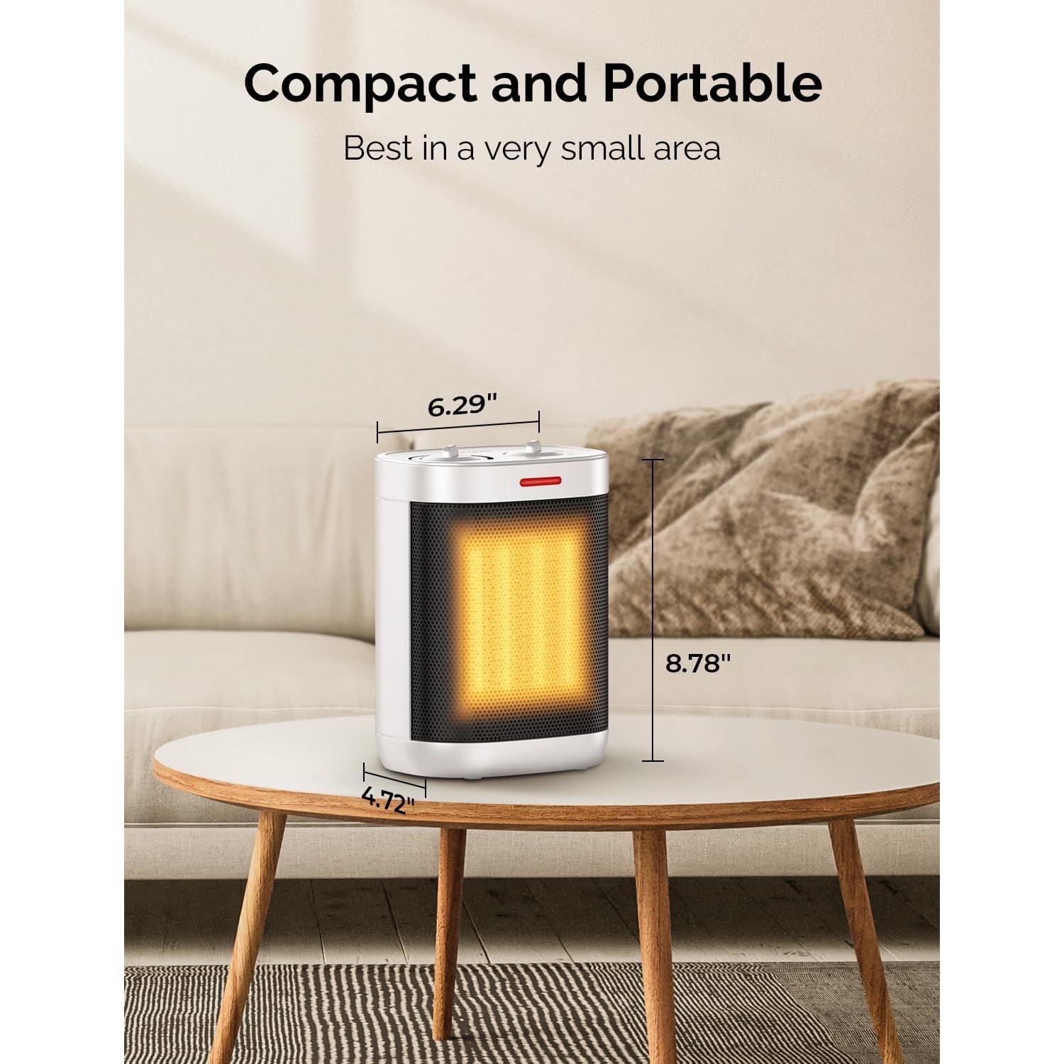 Calentador de Espacio Eléctrico Pereysi PTC-SH009 1500W Blanco