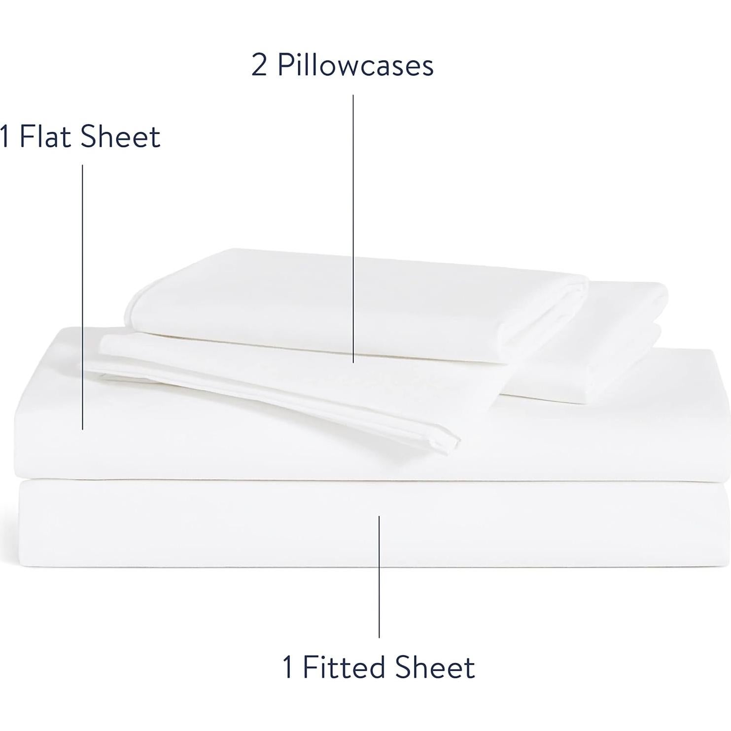 Juego de Sábanas de Lujo Brooklinen Queen 4 Piezas Algodón