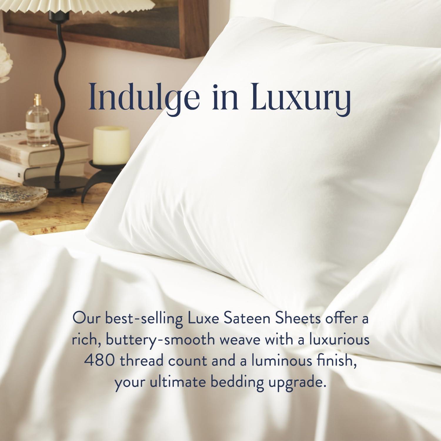 Juego de Sábanas de Lujo Brooklinen 4 Piezas Doble Blanco