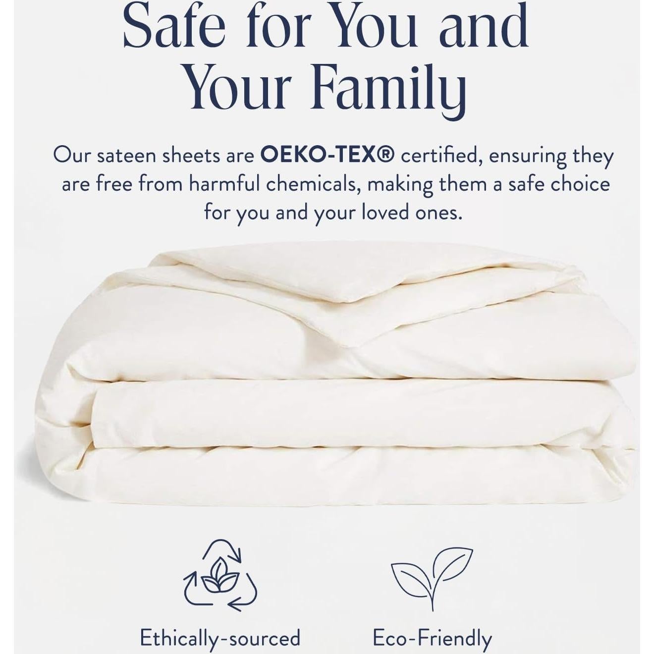 Funda de Edredón Brooklinen Full/Queen 100% Algodón Crema