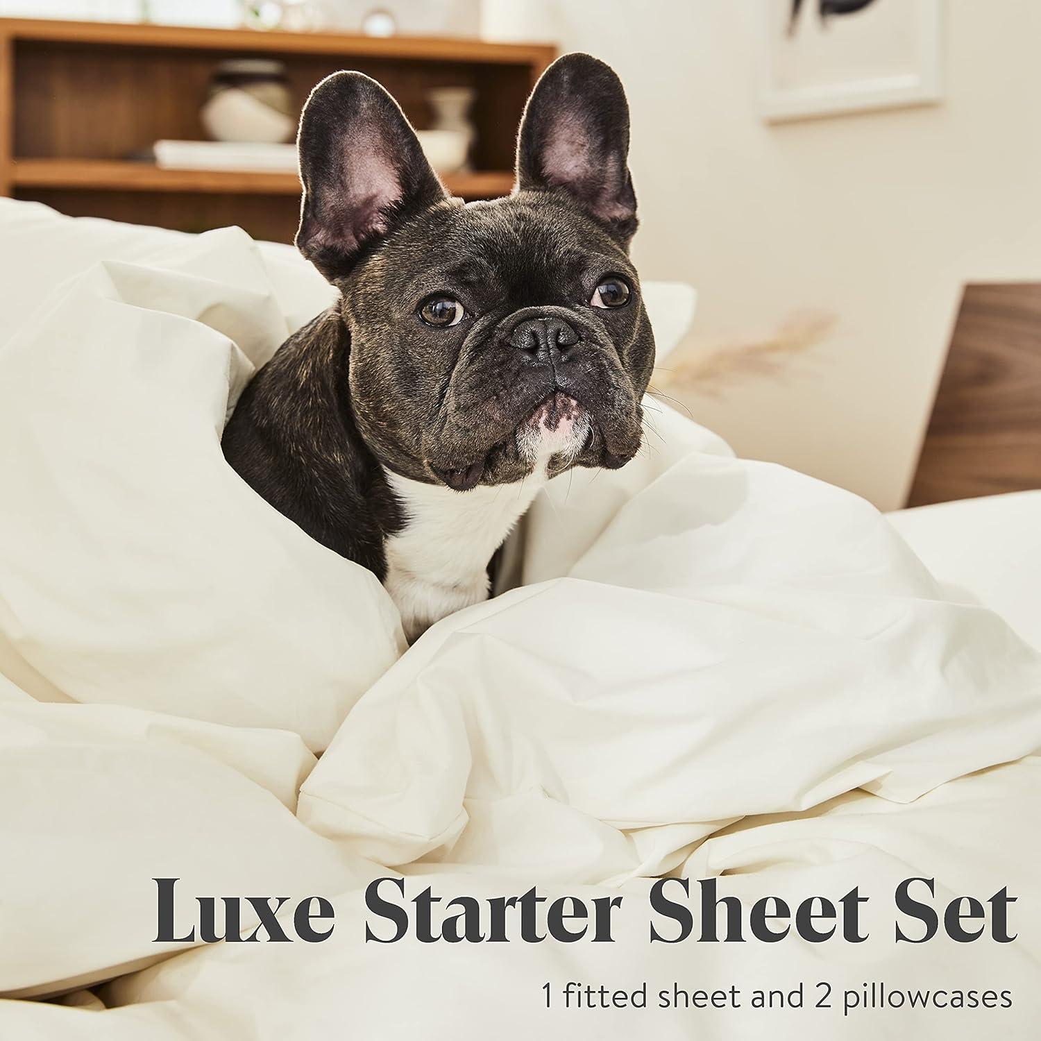 Juego de Sábanas de Lujo Brooklinen Queen 3 Piezas 100% Algodón