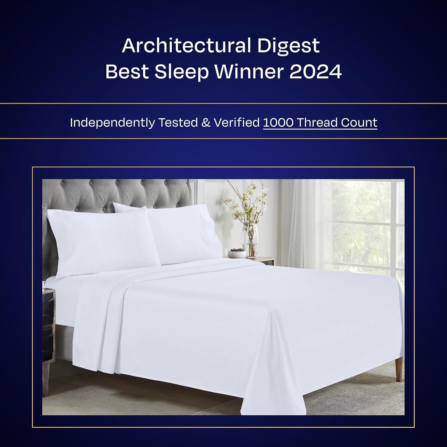 Conjunto de Sábanas King California Design Den 1000 Hilos Sateen