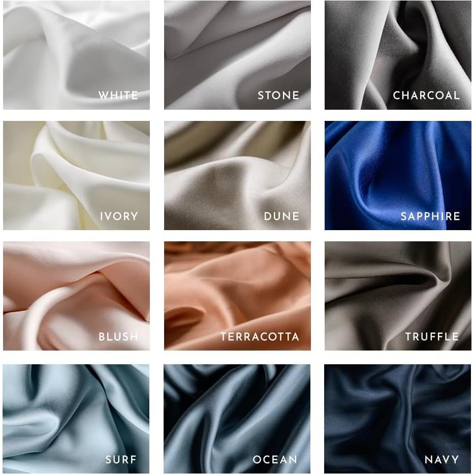 Juego de Sábanas LUXOME King 100% Rayón de Bambú Carbón 4 Piezas