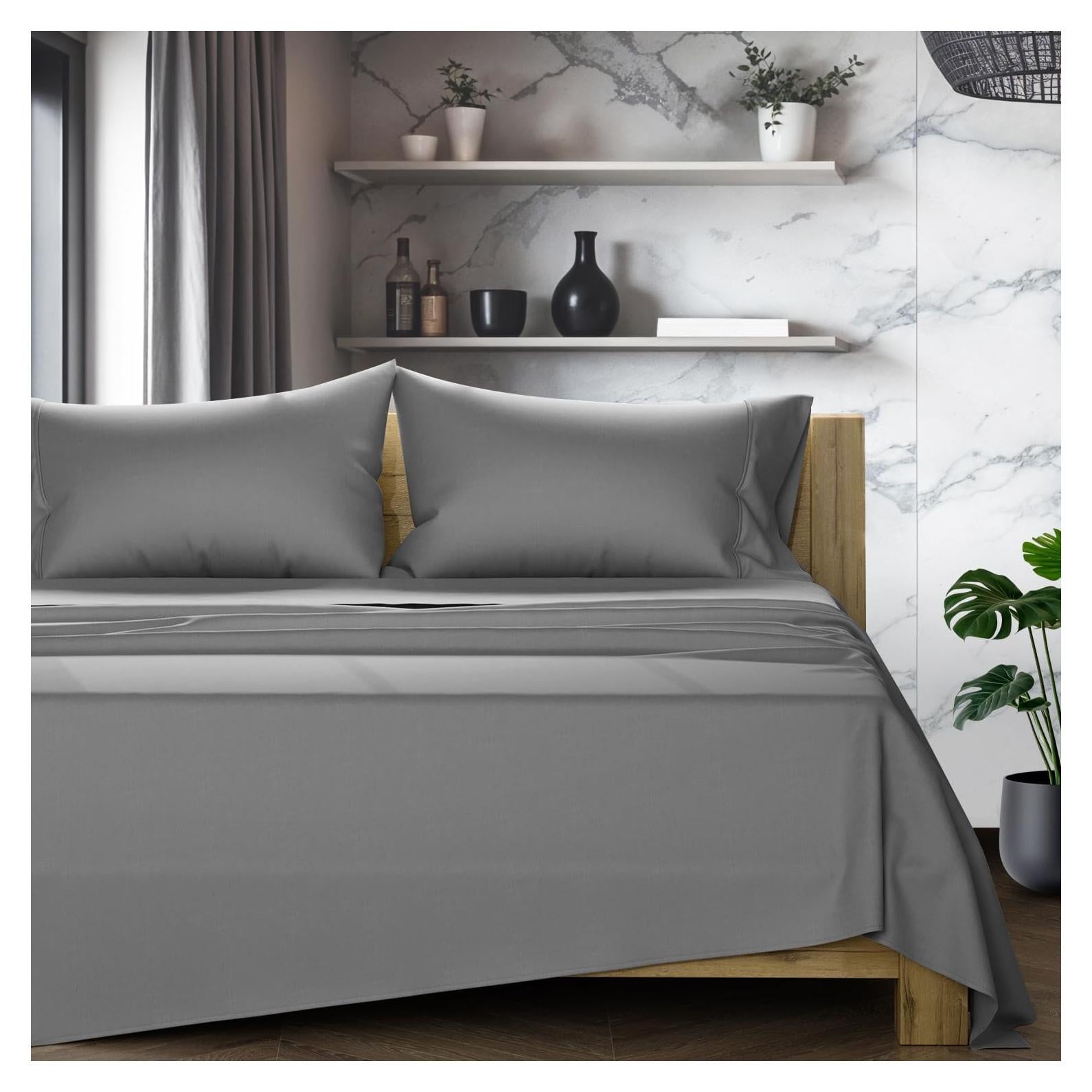 Juego de Sábanas King 100% Algodón Egipcio 1200 Hilos Texas Linen Co.