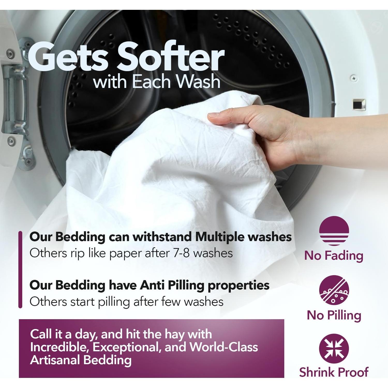 Juego de Sábanas King 100% Algodón Egipcio 1200 Hilos Texas Linen Co.