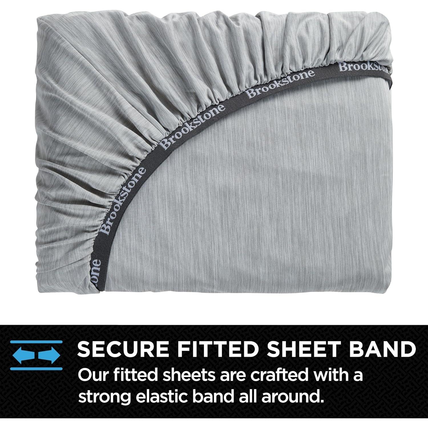 Juego de Sábanas Brookstone Comfort Queen 4 Piezas Gris