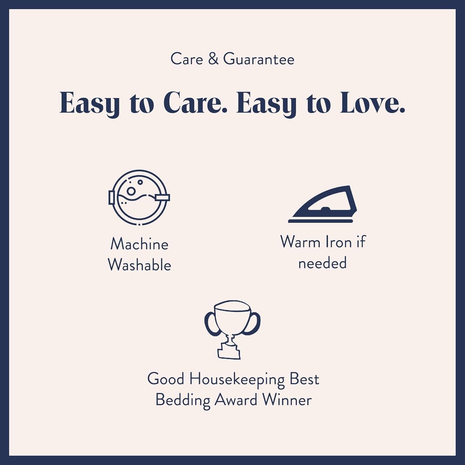 Funda de Almohada de Saten Brooklinen - Juego de 2 King Rayas Verdes