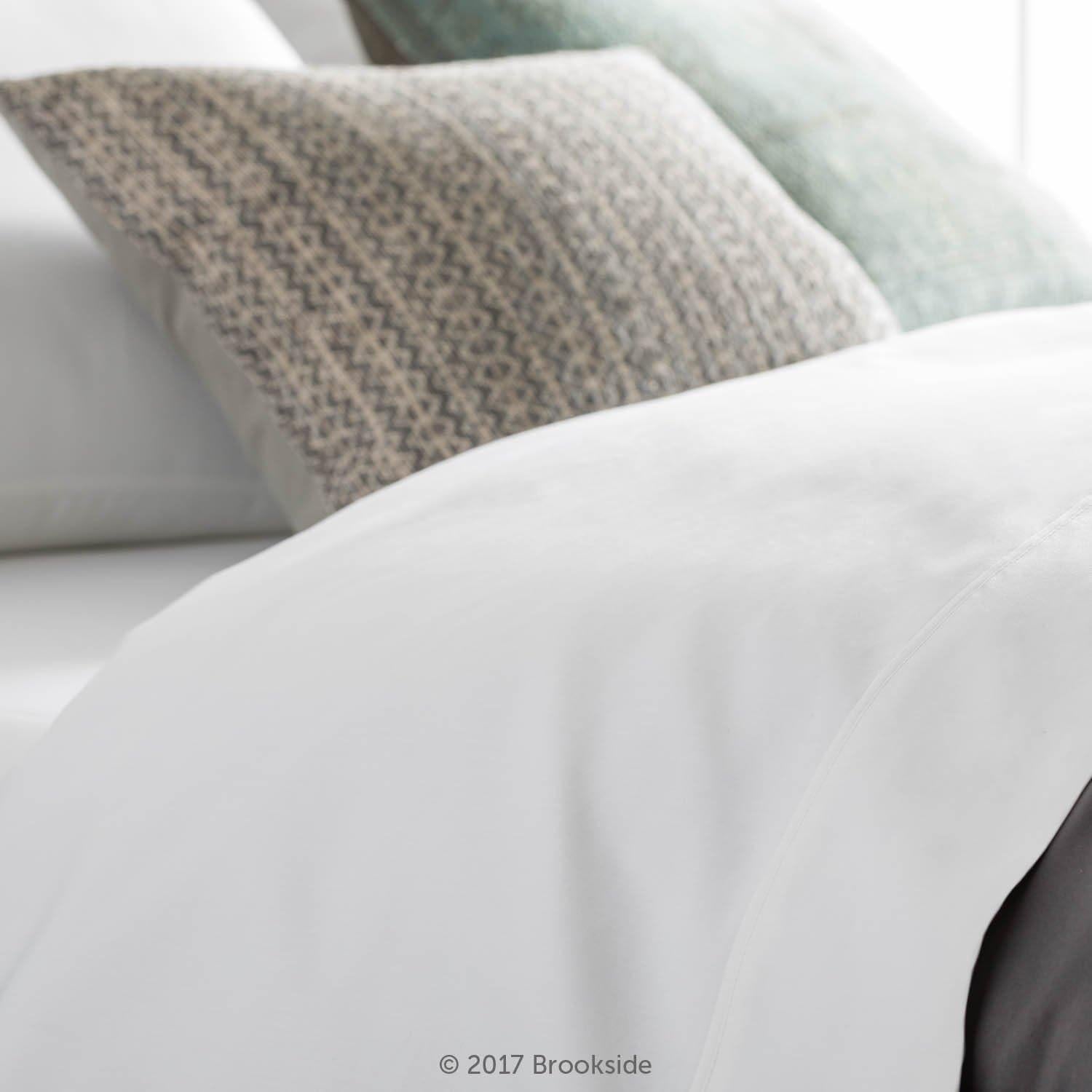 Conjunto de Sábanas Brookside - Algodón Mezcla - California King - Blanco