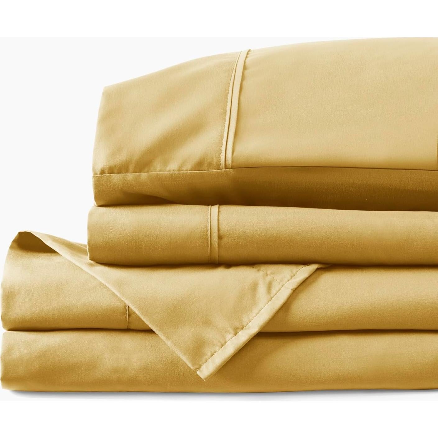Juego de Sábanas Queen PeachSkinSheets Harvest Gold 1500tc