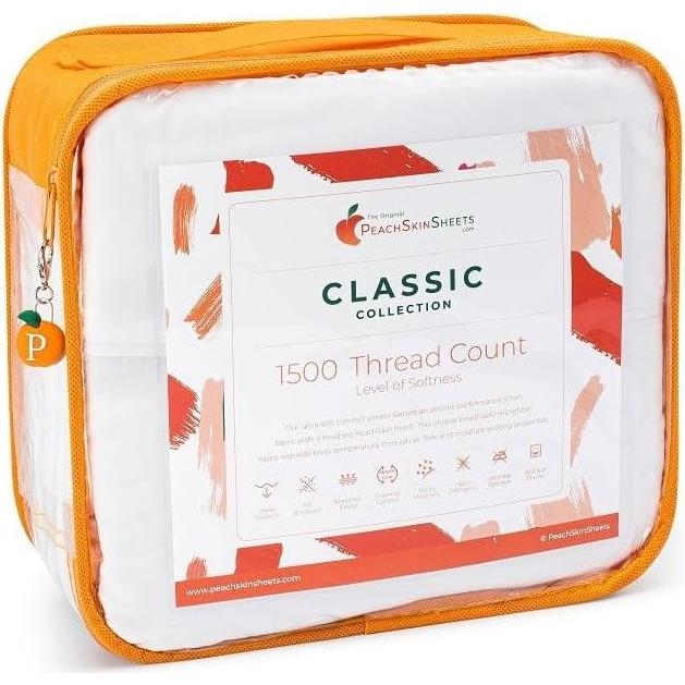 Juego de Sábanas Queen PeachSkinSheets Harvest Gold 1500tc