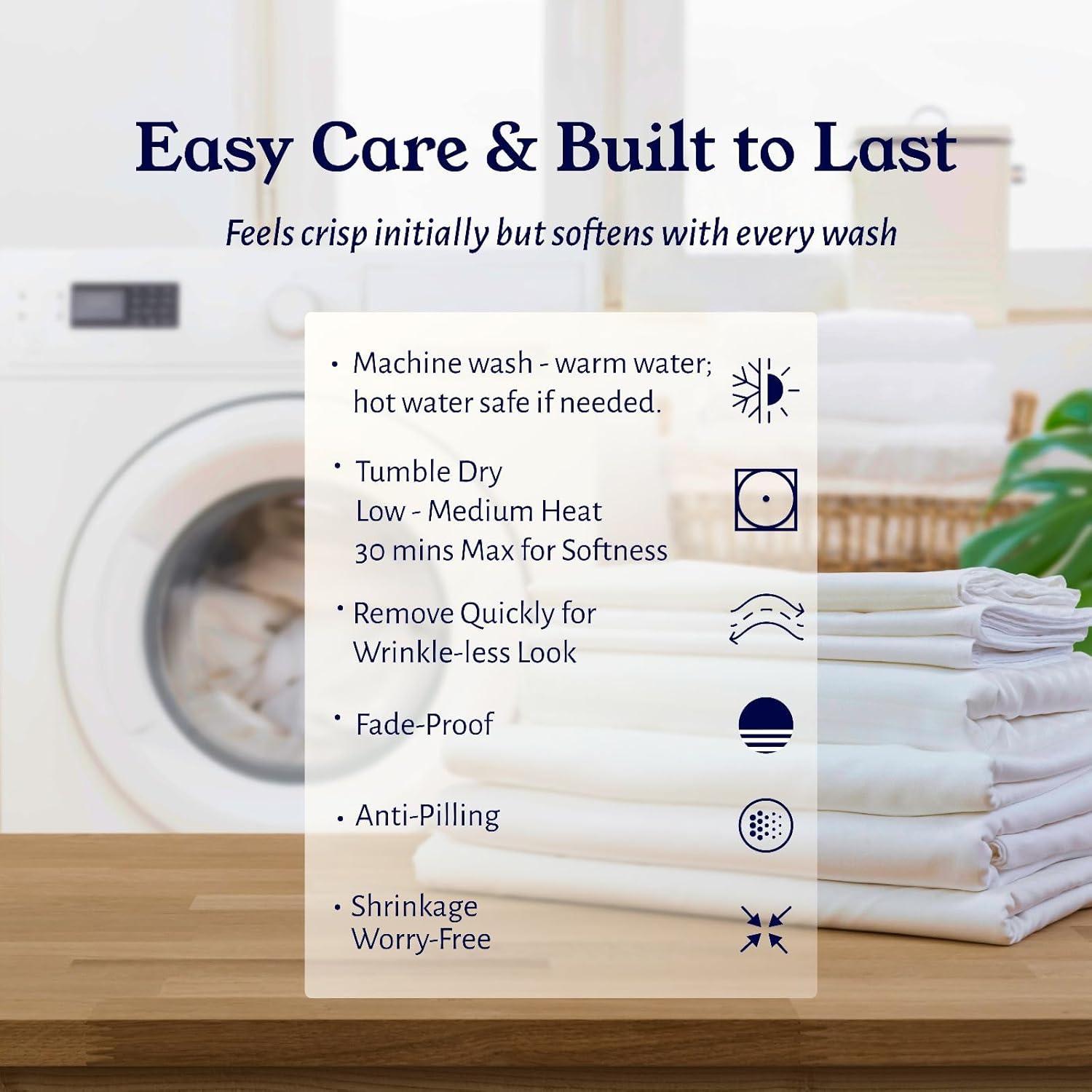 Juego de Sábanas Queen California Design Den 100% Algodón Orgánico