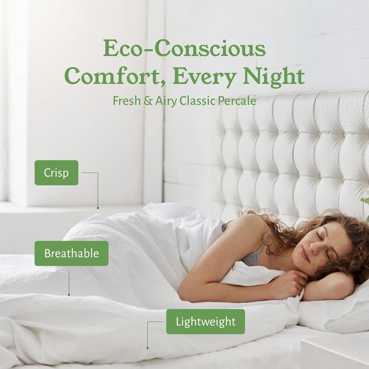 Juego de Sábanas Queen California Design Den 100% Algodón Orgánico