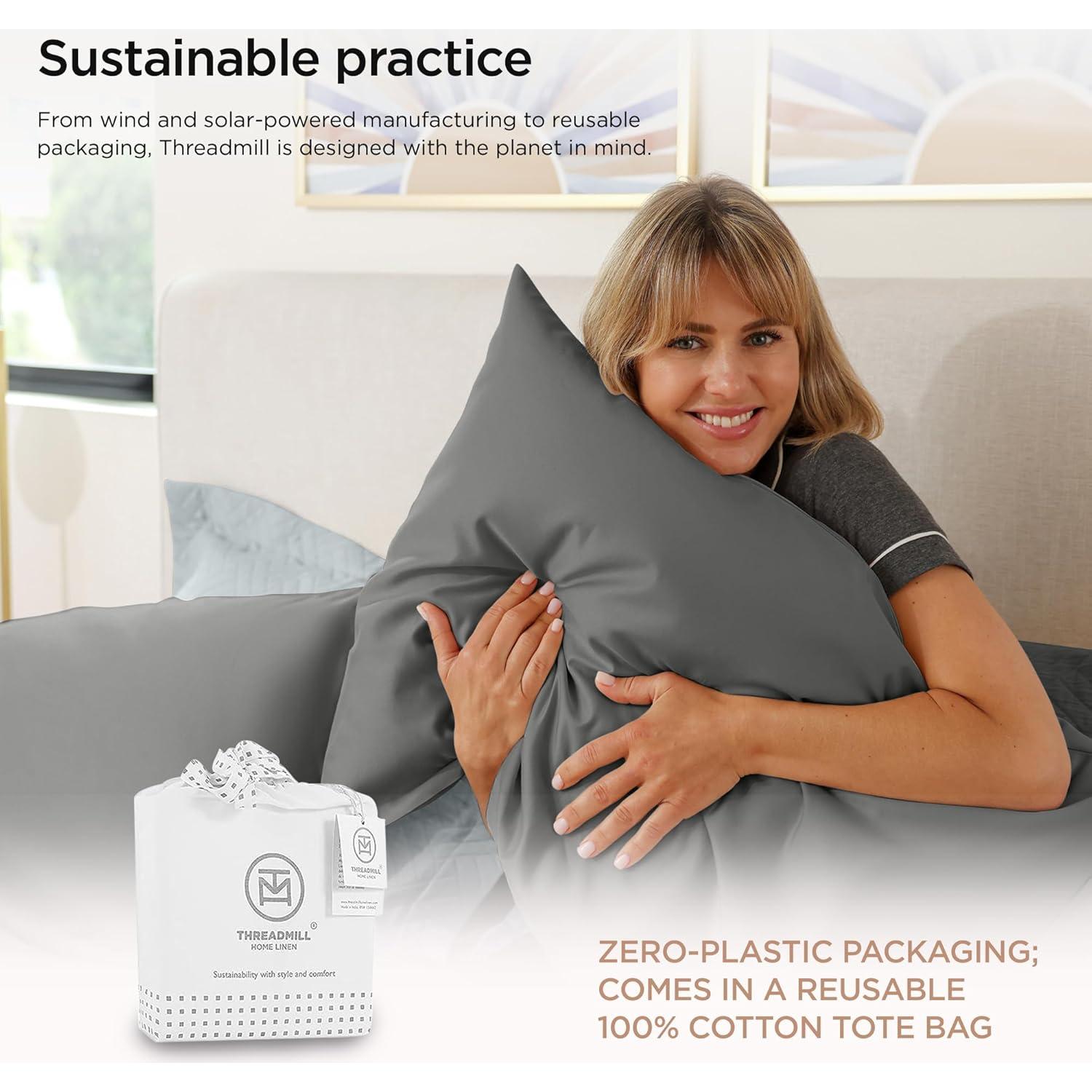 Sábanas de lujo Threadmill 1000 hilos Algodón Supima California King