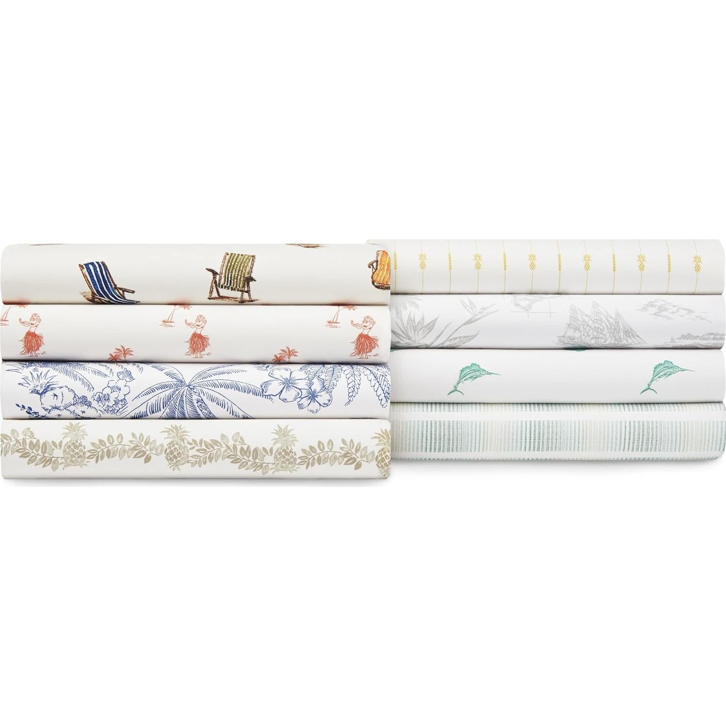 Juego de Sábanas Queen Tommy Bahama Algodón Percale Verde