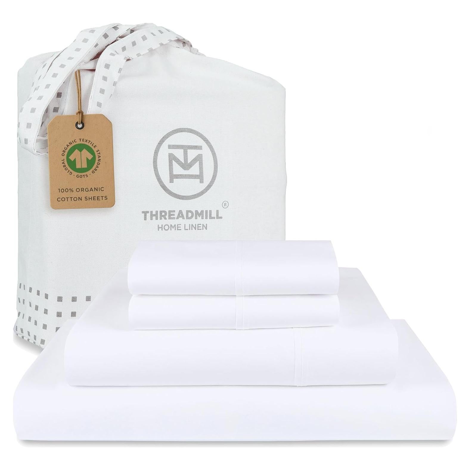 Sábanas de Algodón Orgánico Threadmill King Size 4 Piezas