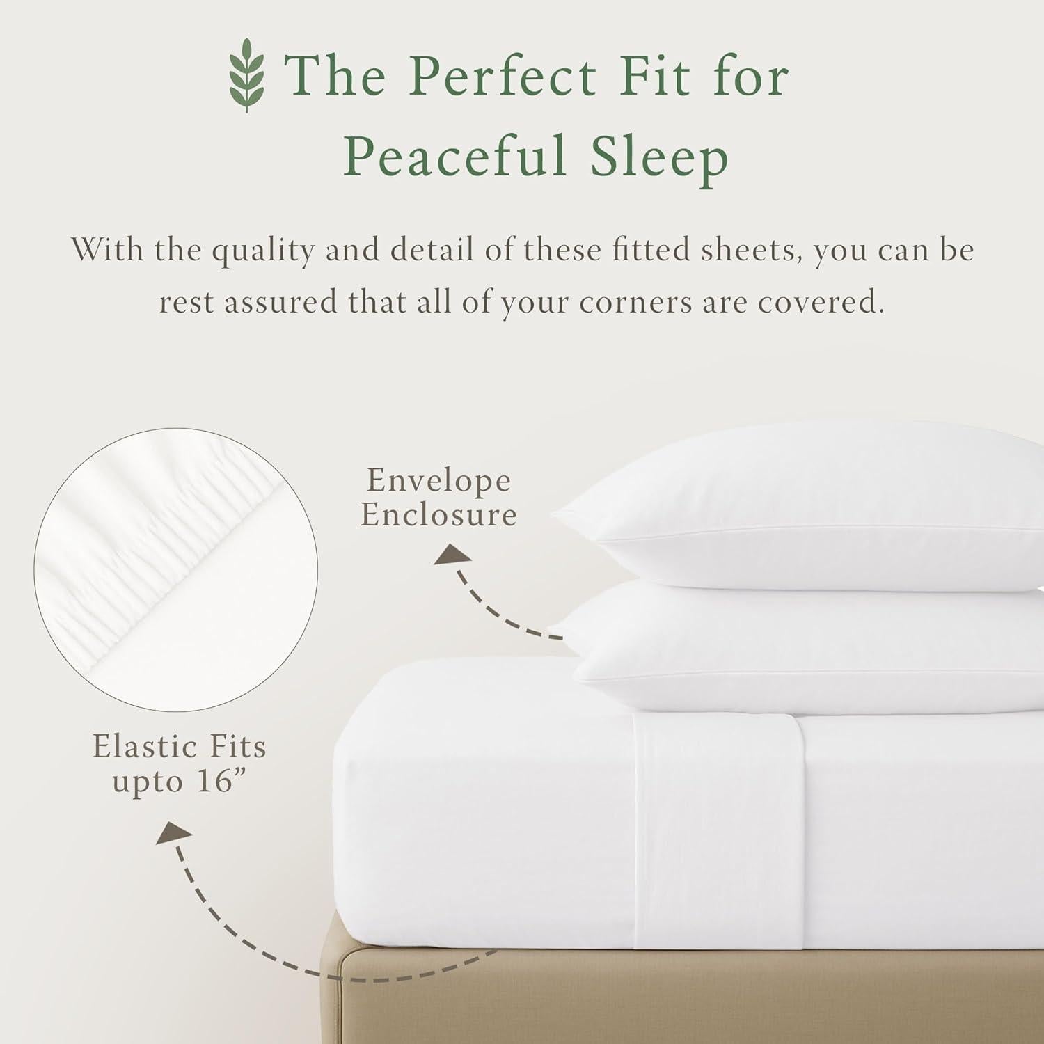 Sábanas de Algodón Orgánico Threadmill King Size 4 Piezas