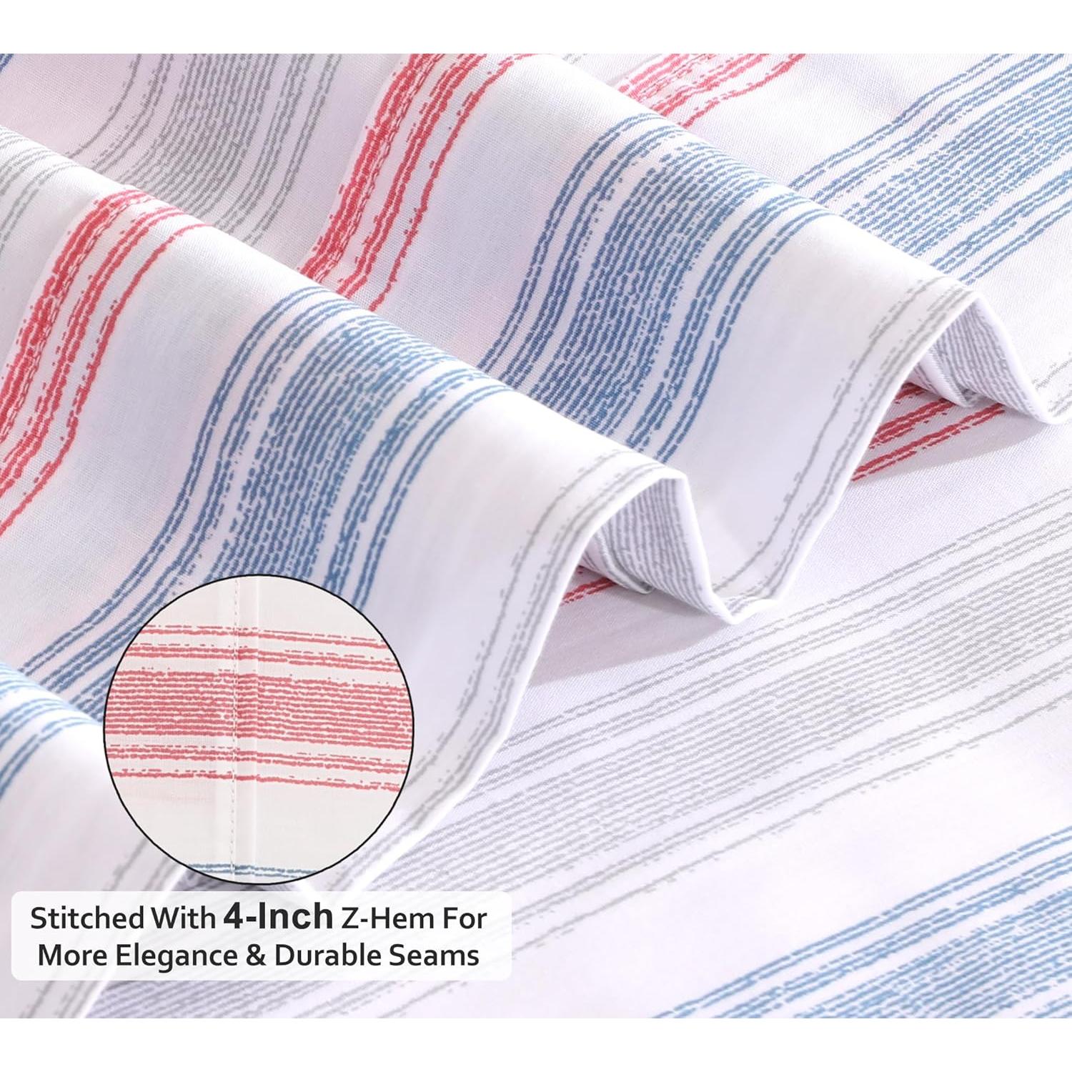 Juego de Sábanas King RUVANTI 100% Algodón Percale 4 Piezas