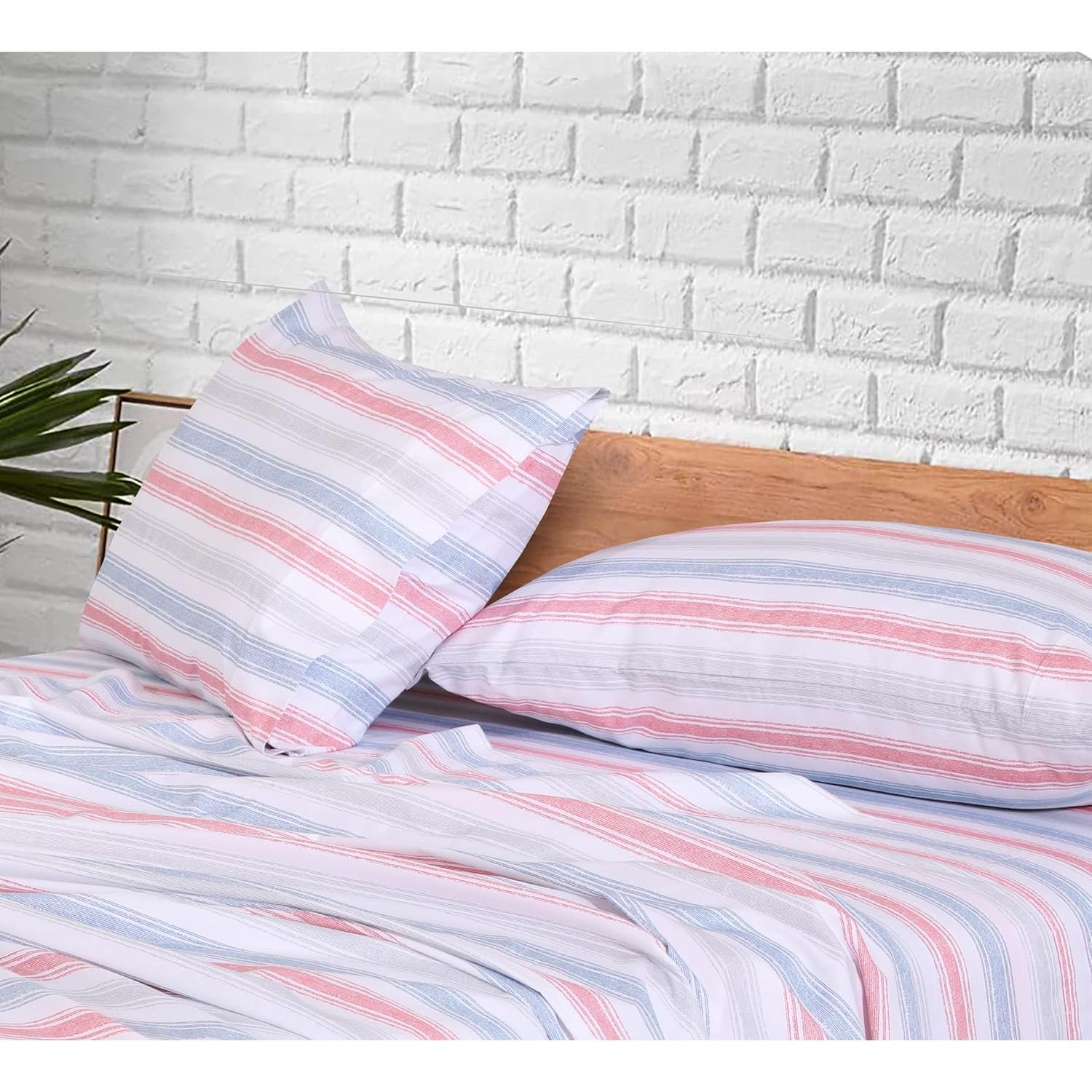 Juego de Sábanas King RUVANTI 100% Algodón Percale 4 Piezas