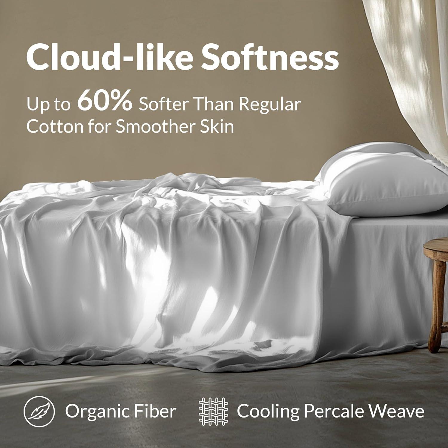 Sábanas de Percal 100% Algodón Individual Sweave Verde Salvia