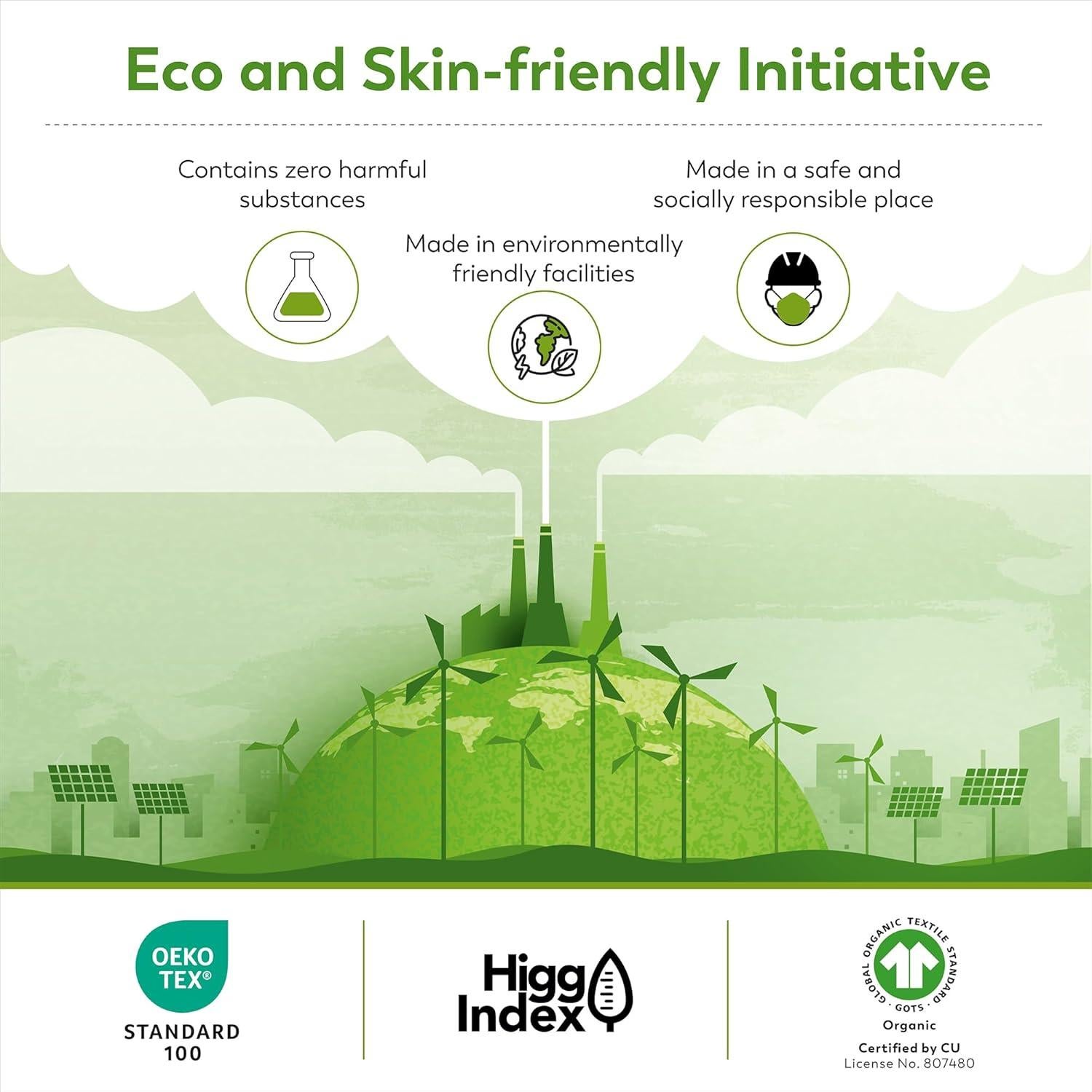 Juego de Sábanas King 100% Algodón Orgánico Elegancia Suprema