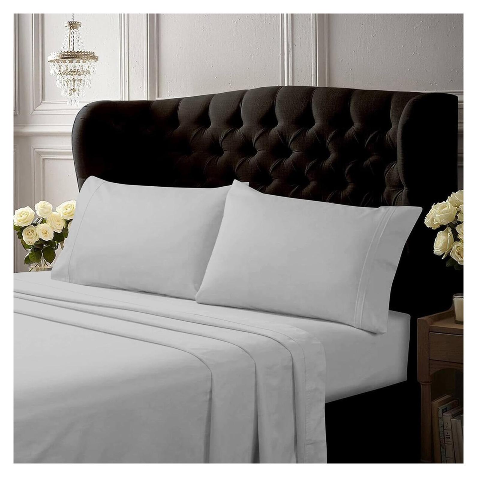 Conjunto de Sábanas King Tribeca Living 350 Hilos Algodón Egipcio