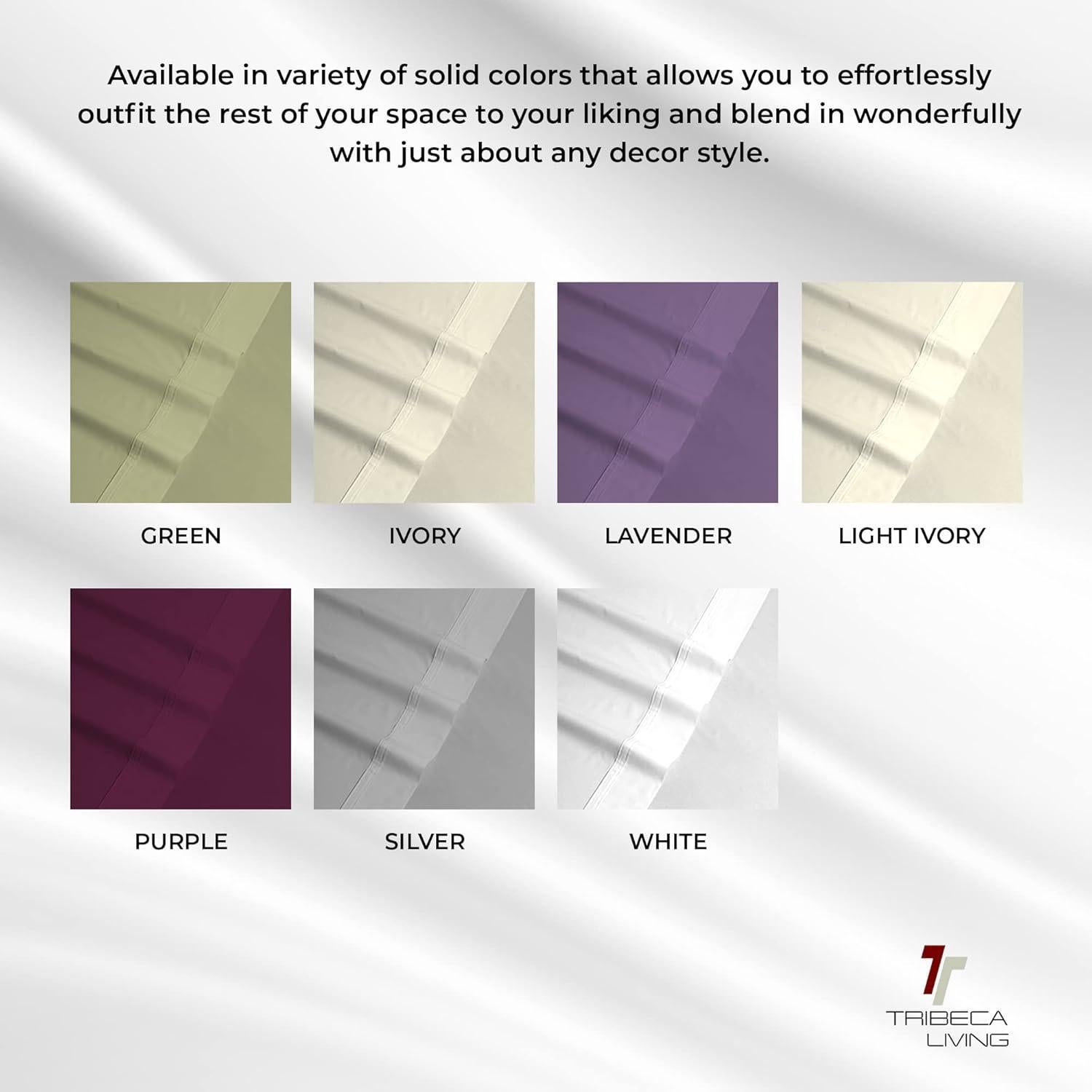 Conjunto de Sábanas King Tribeca Living 350 Hilos Algodón Egipcio