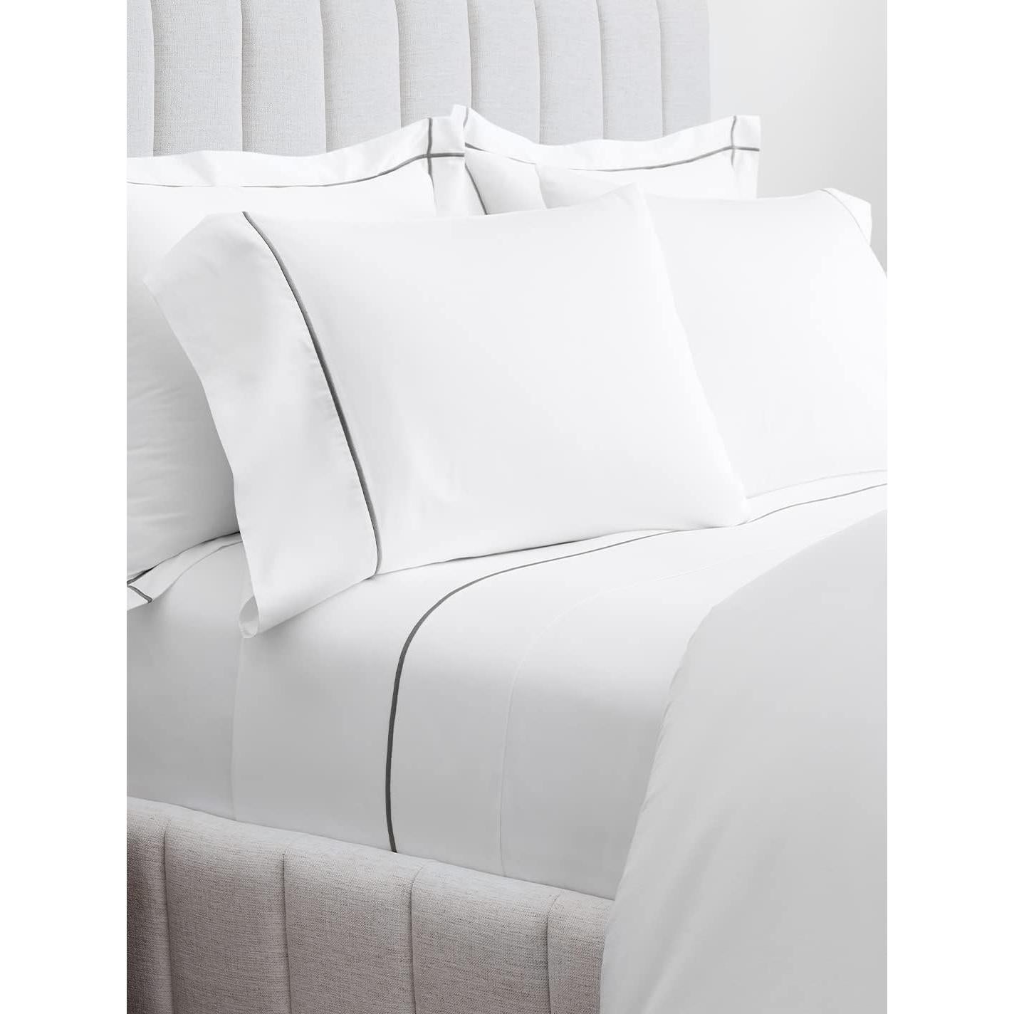 Juego de Sábanas Bordadas Doble BOLL & BRANCH 100% Algodón Orgánico