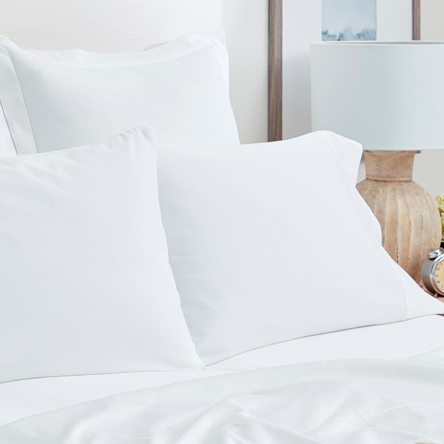 Sábana Plana King Boll & Branch 100% Algodón Orgánico Blanco