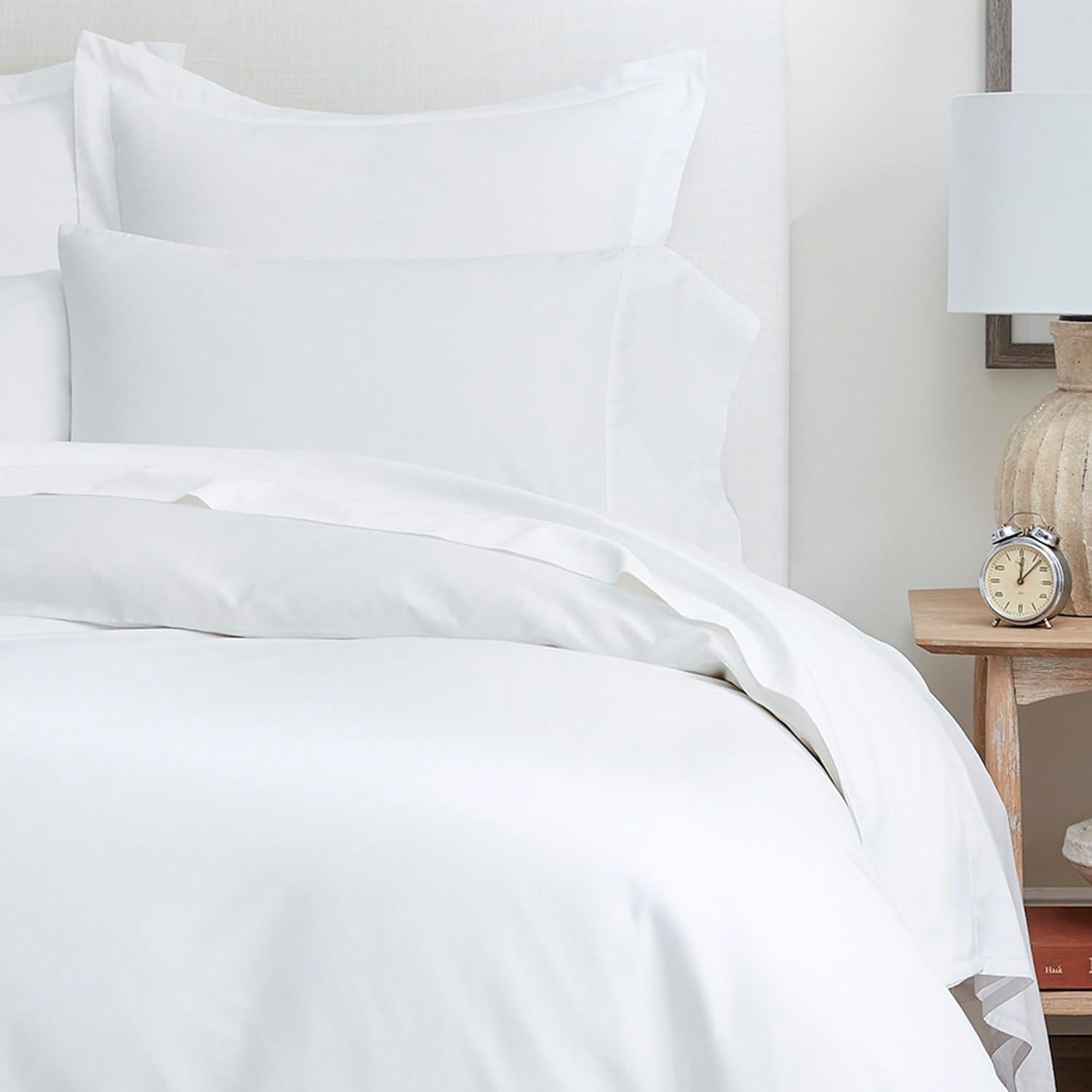 Sábana Plana King Boll & Branch 100% Algodón Orgánico Blanco