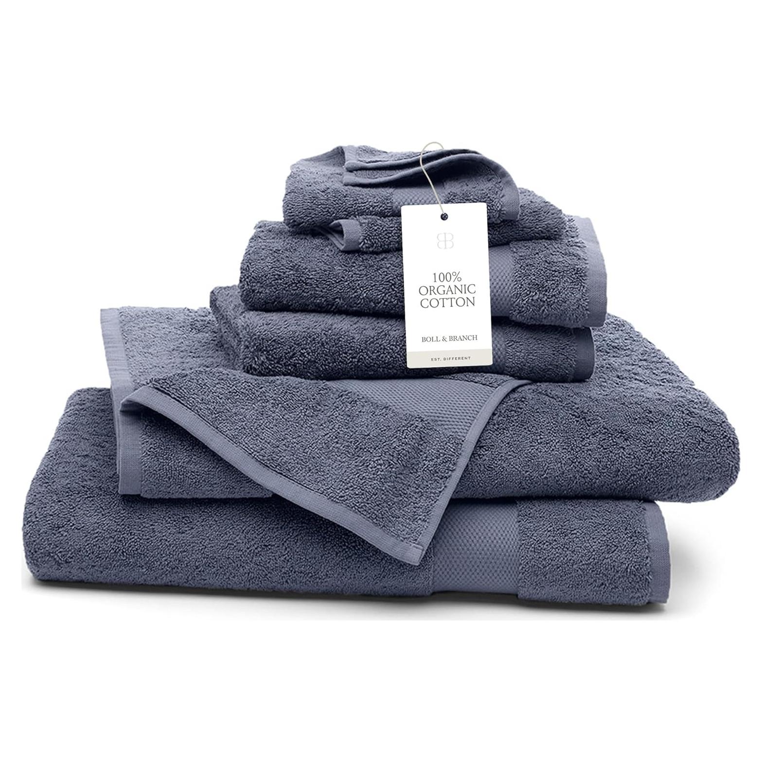 Juego de Toallas de Baño BOLL & BRANCH 6 Piezas Algodón Orgánico Mineral