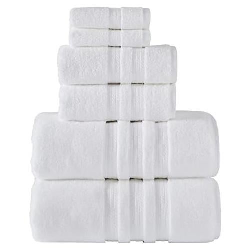 Juego de Toallas de Baño Member Mark 100% Algodón 6 Piezas