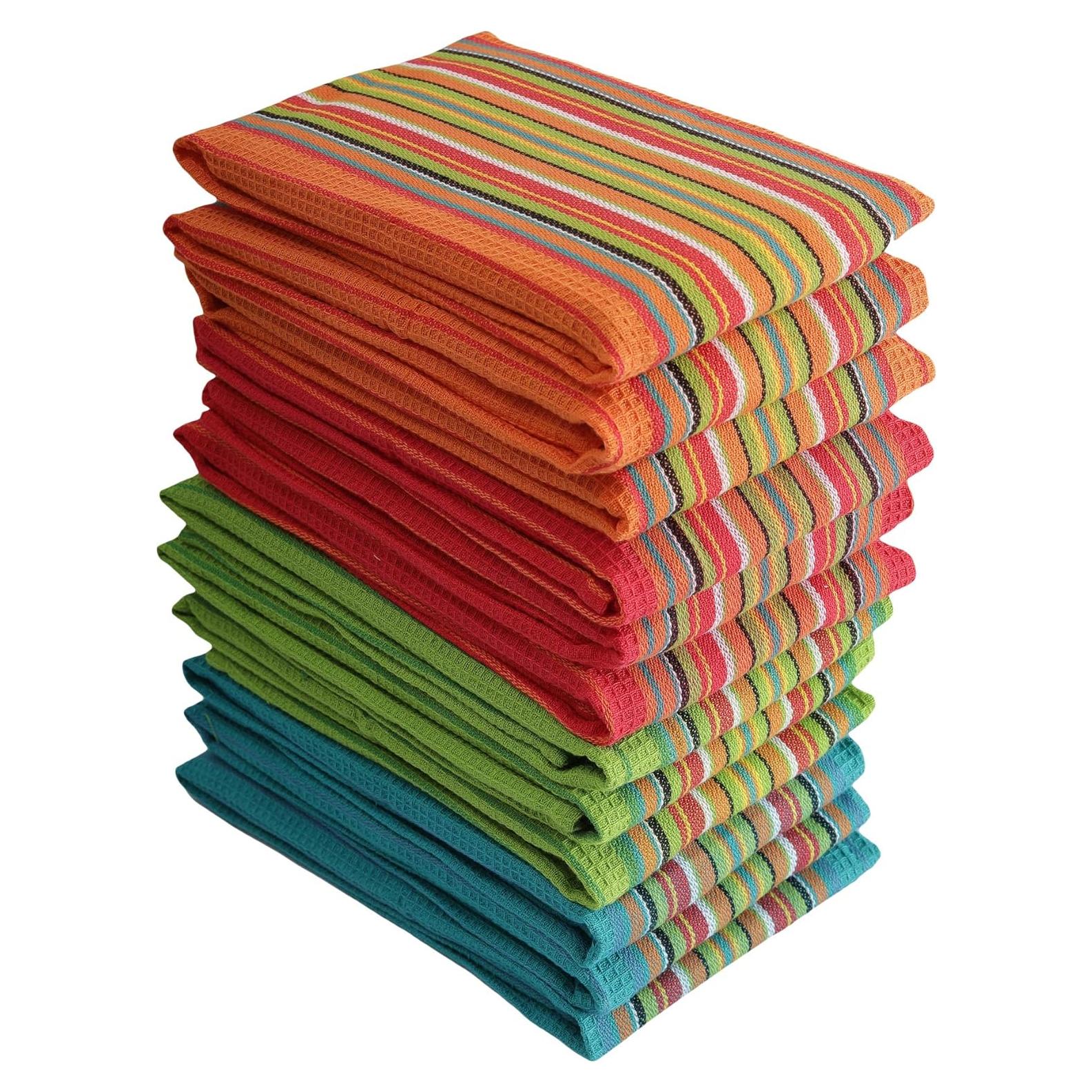 Toallas de Cocina DG Collections 100% Algodón 12 Piezas 40.6x71.1 cm