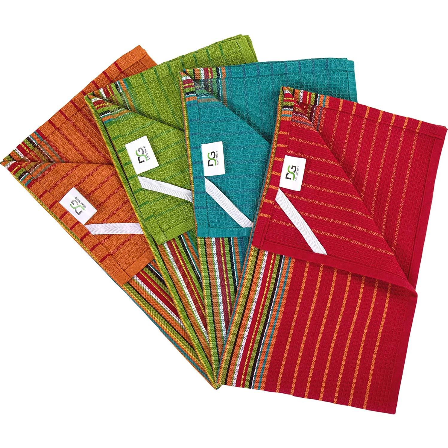 Toallas de Cocina DG Collections 100% Algodón 12 Piezas 40.6x71.1 cm