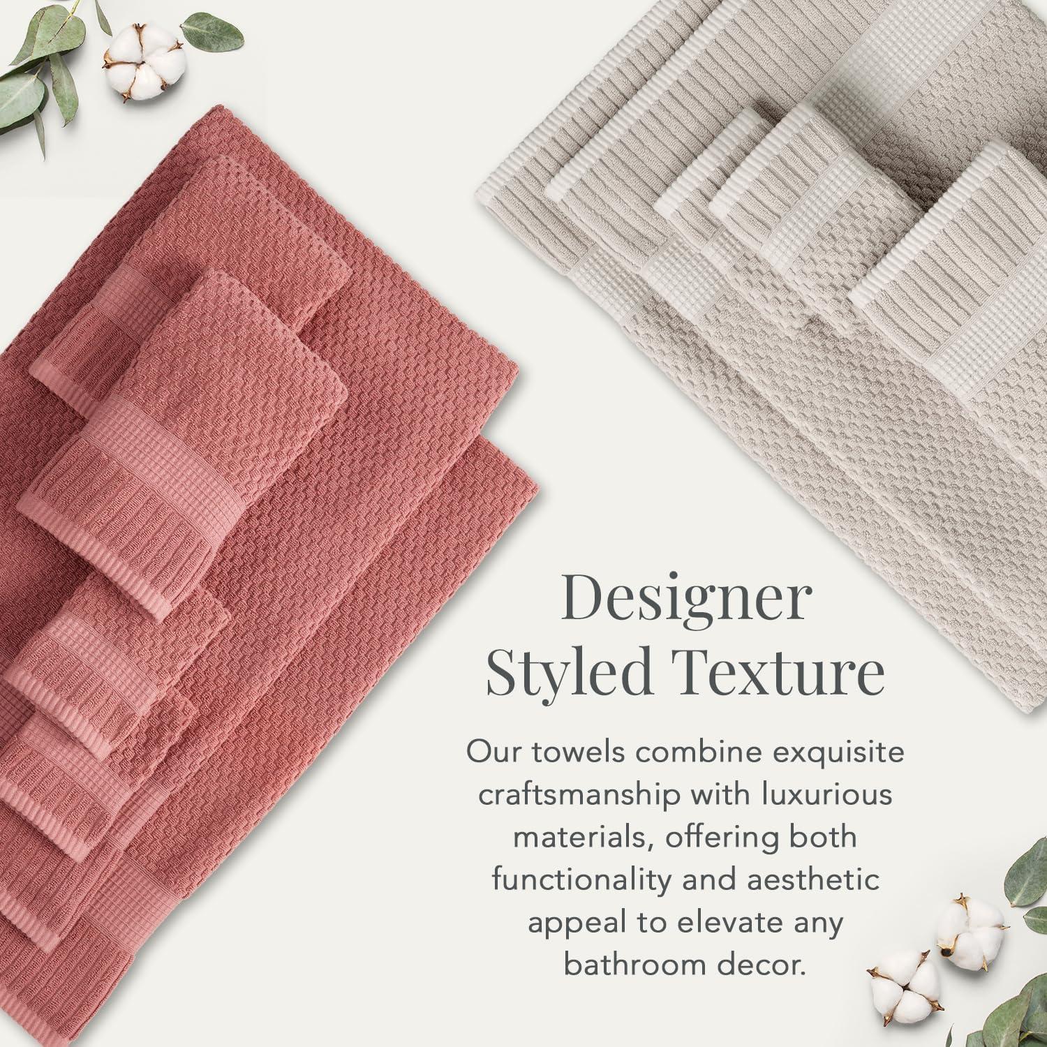 Conjunto de Toallas de Algodón 100% NY Loft 6 Piezas Gris