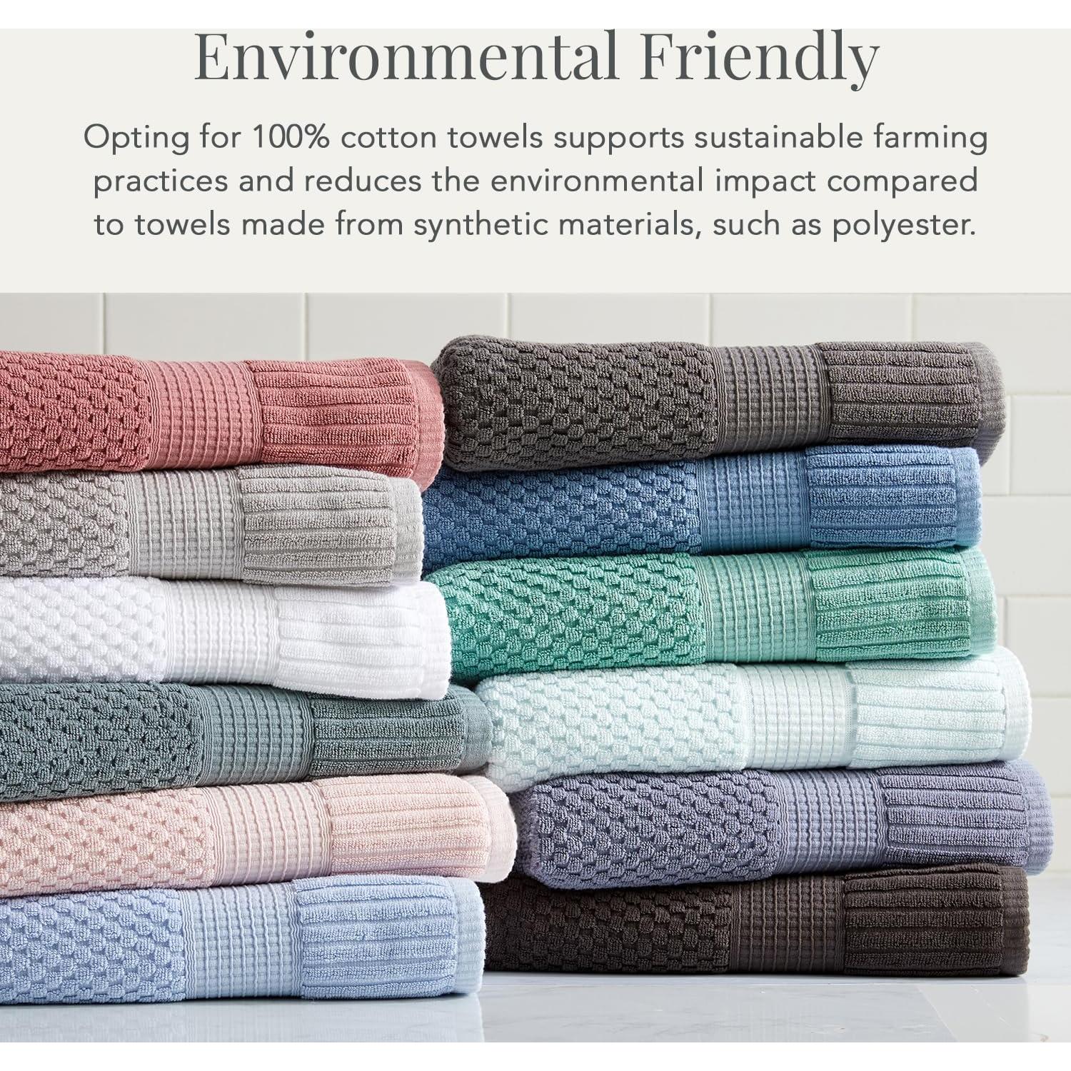 Conjunto de Toallas de Algodón 100% NY Loft 6 Piezas Gris