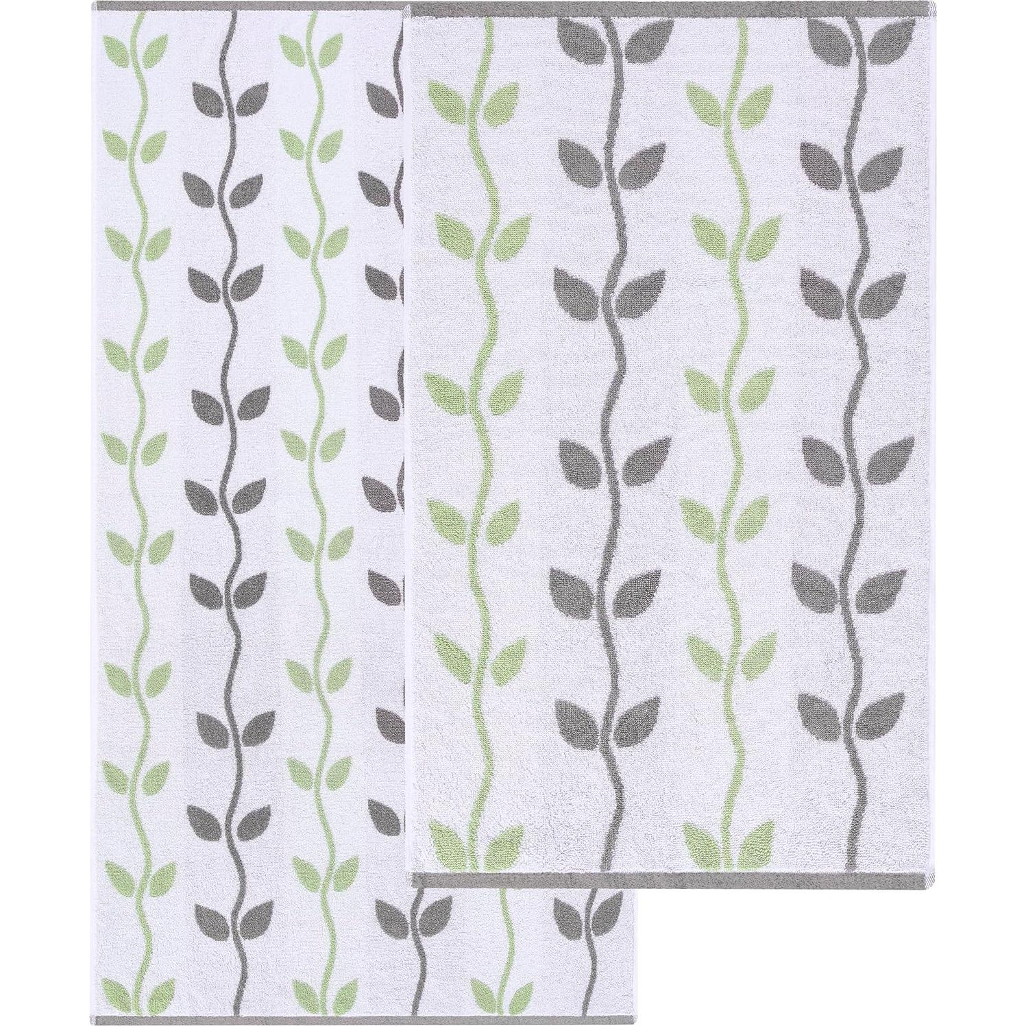 Juego de Toallas de Algodón 100% Modern Threads 6 Piezas Gris