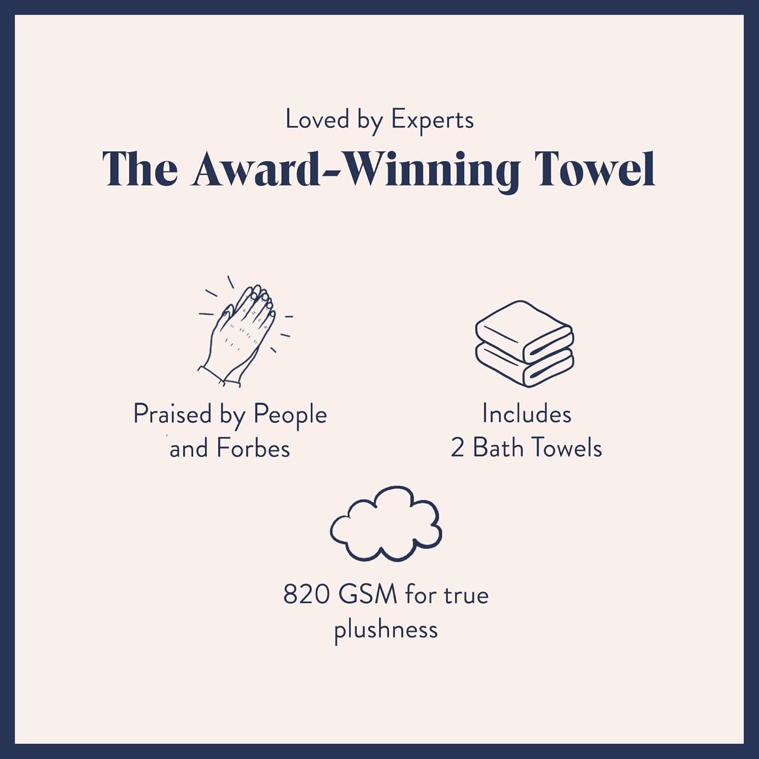 Juego de Toallas de Baño Brooklinen 2 Piezas Algodón Turco 820 GSM