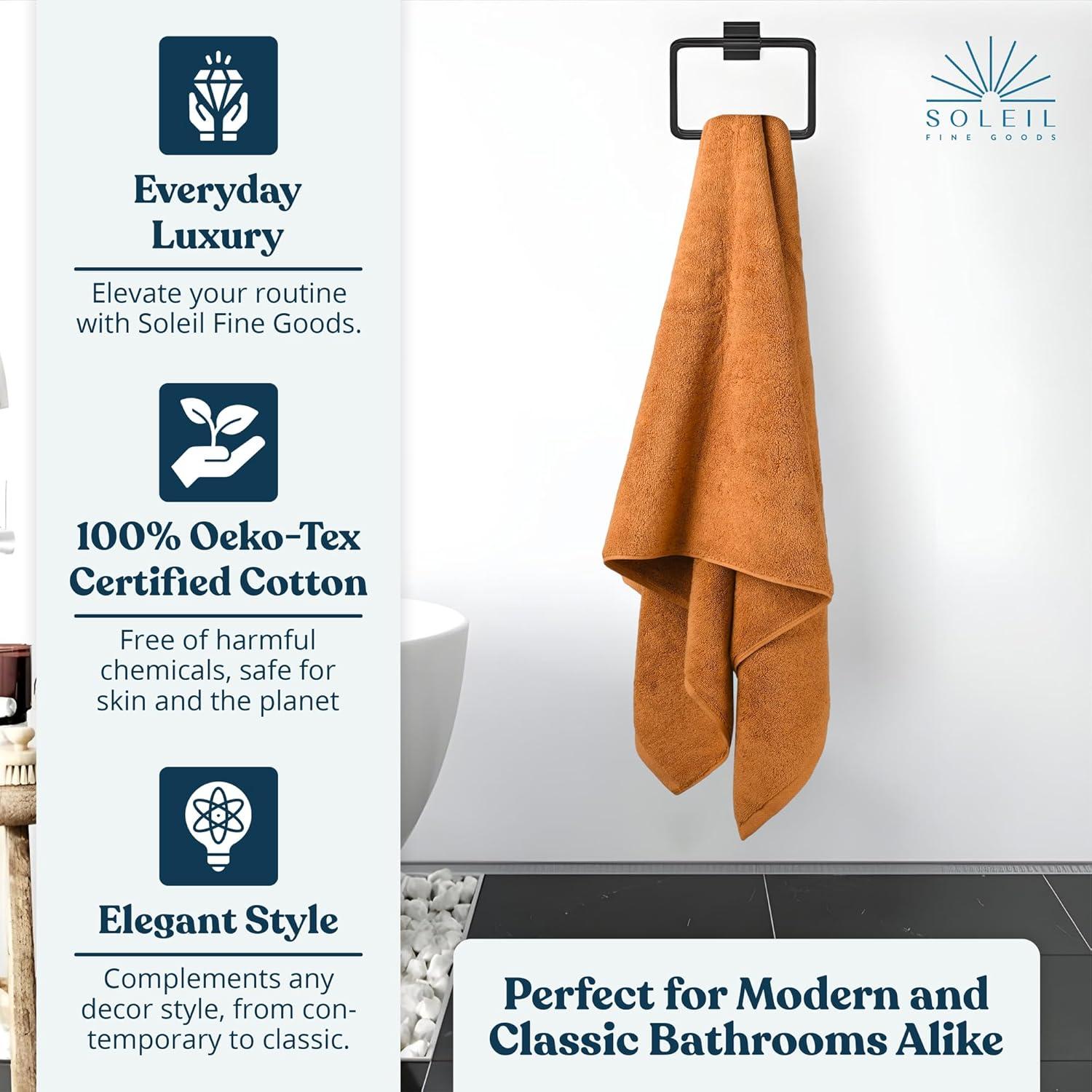 Juego de Toallas de Baño 800 GSM Soleil - 4 Piezas 68.58x137.16 cm